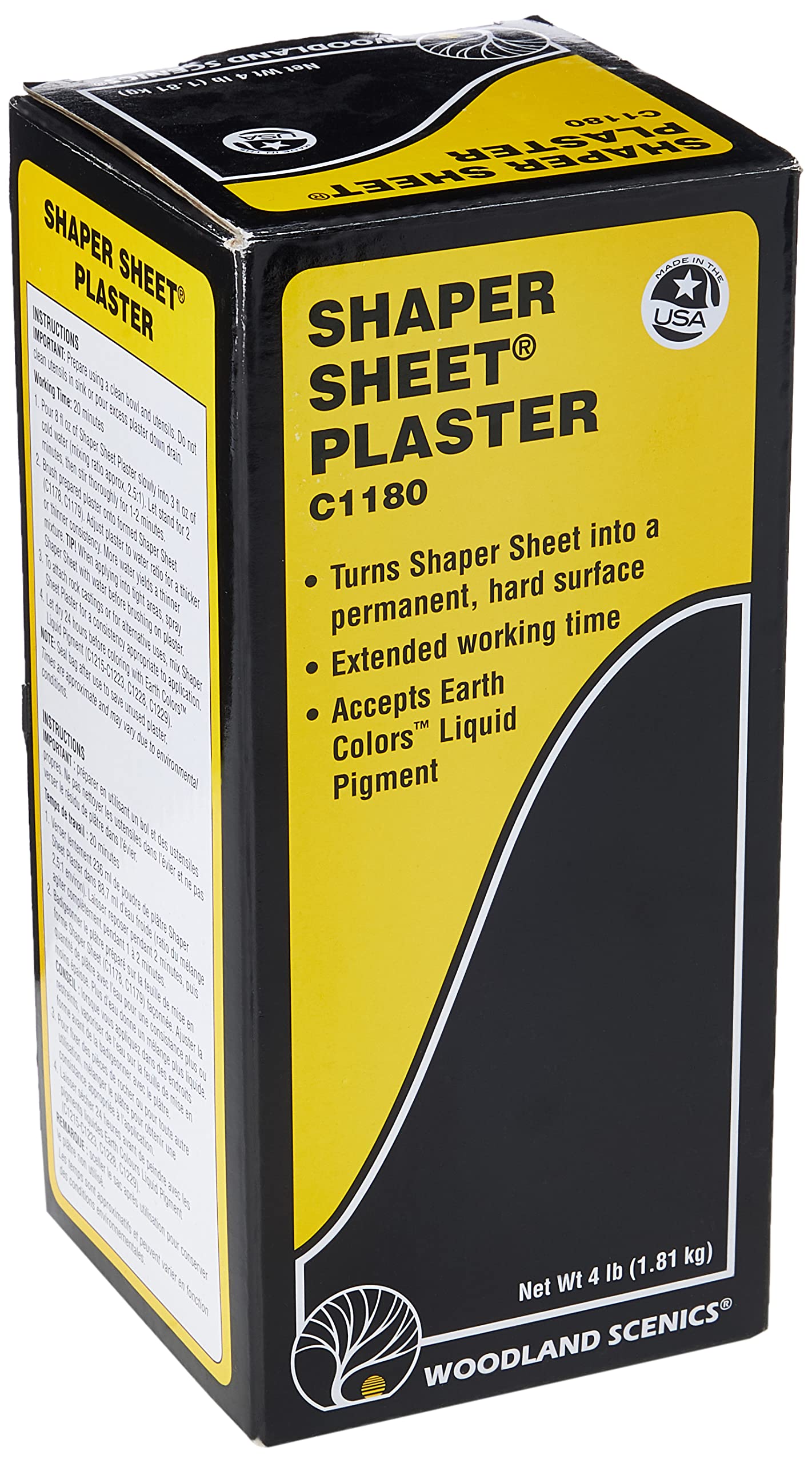 Woodland Scenics Shaper Sheet Plaster-4lb