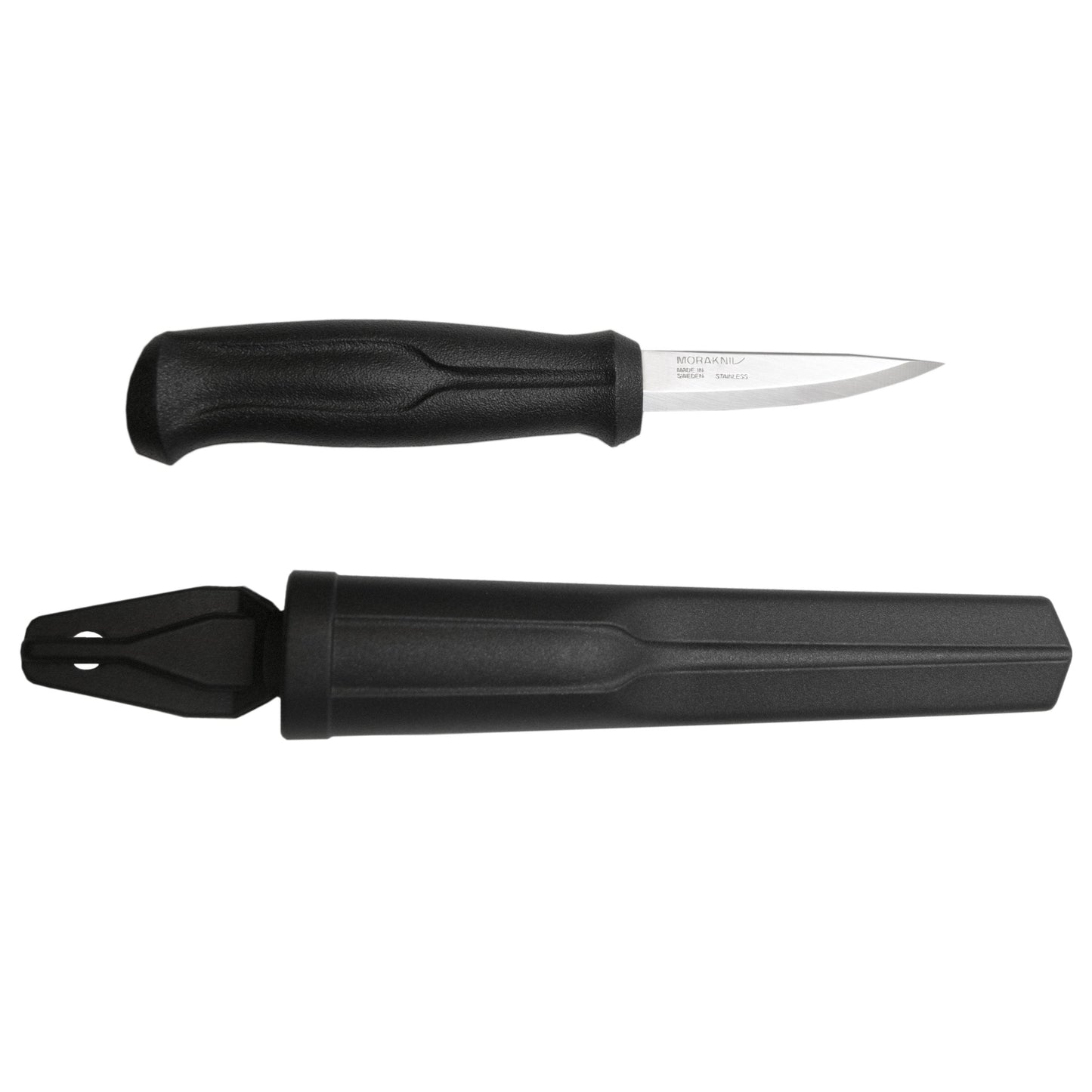 Morakniv Woodcarving Basic Sandvik Stainless Steel Wood Carving Knife With Sheath, 3 Inch