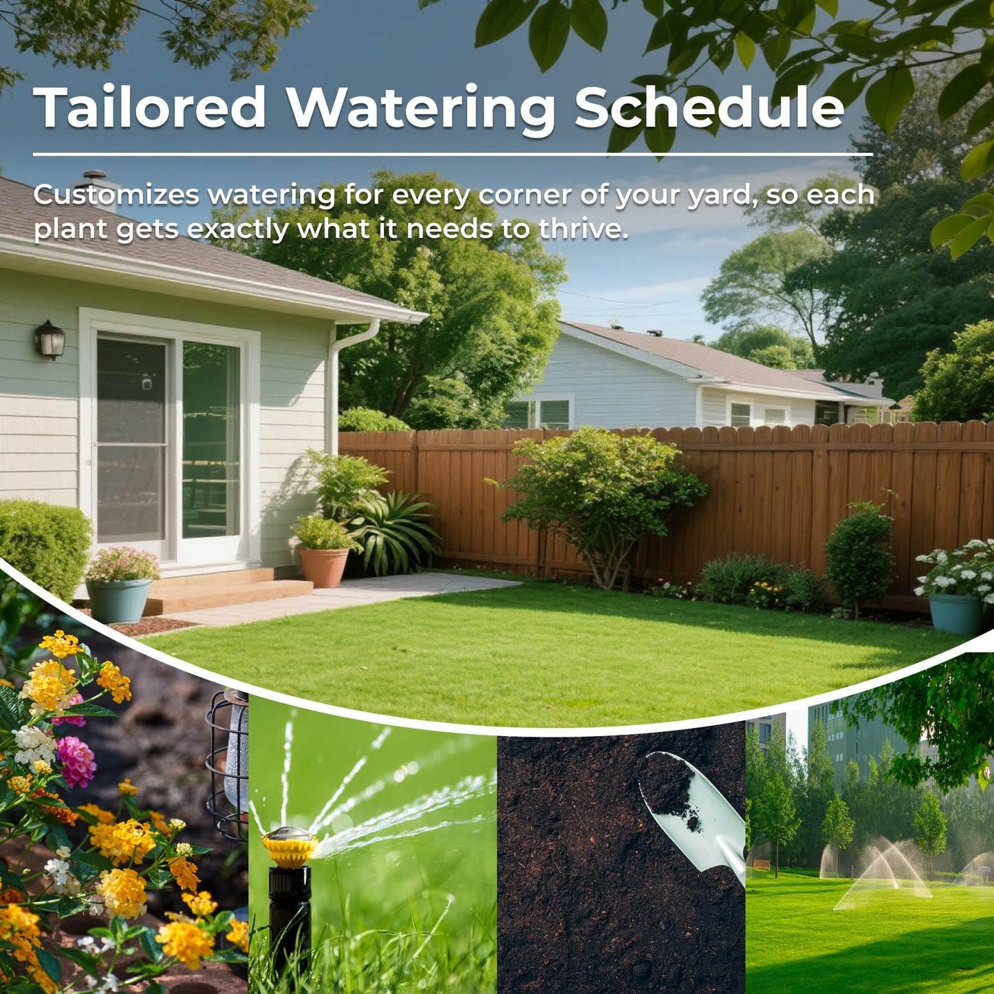Remo Garden Smart Sprinkler Controller – 4 Zone WiFi Irrigation Controller with App, Weather-Based Scheduling, Easy DIY Setup