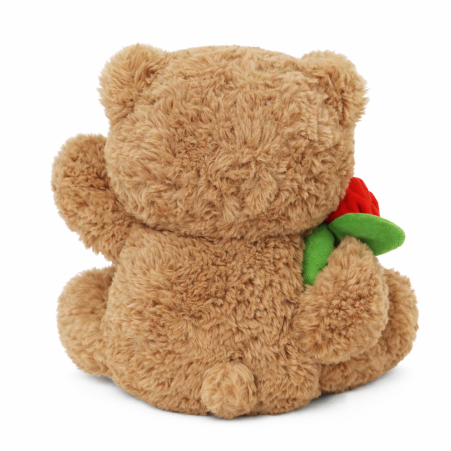 Teddy Bear Plush Toy, Rose and Heart Bear, Romantic Plush Toy, Perfect for Boys and Girls' Birthday (Brown)