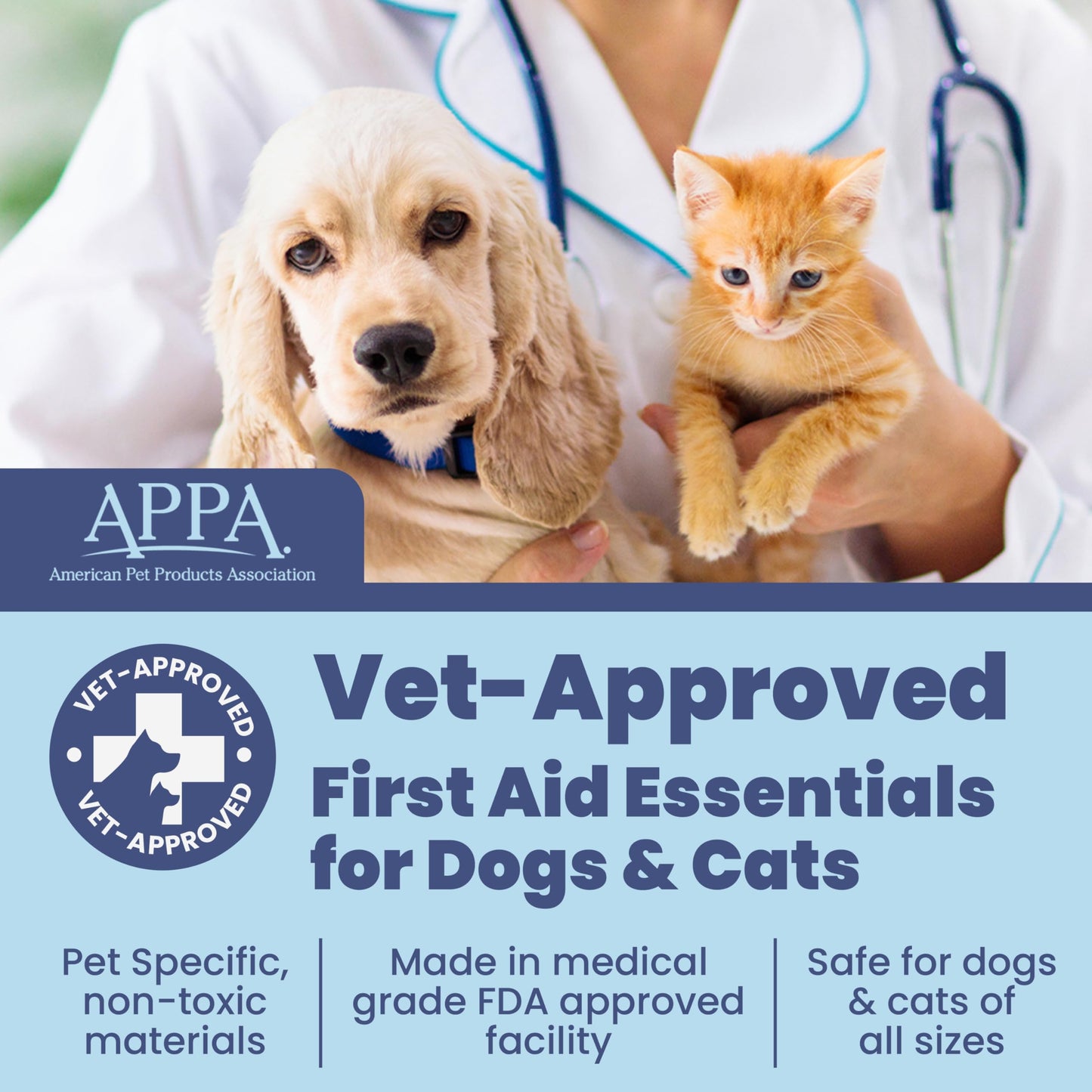 Dog First Aid Kit - Vet Approved Emergency Supplies - Pet First Aid Kit Guide, Tick Remover, Thermal Blanket & More - Compact Dog Gear for Hiking, Camping & Backpacking (Travel Pack)
