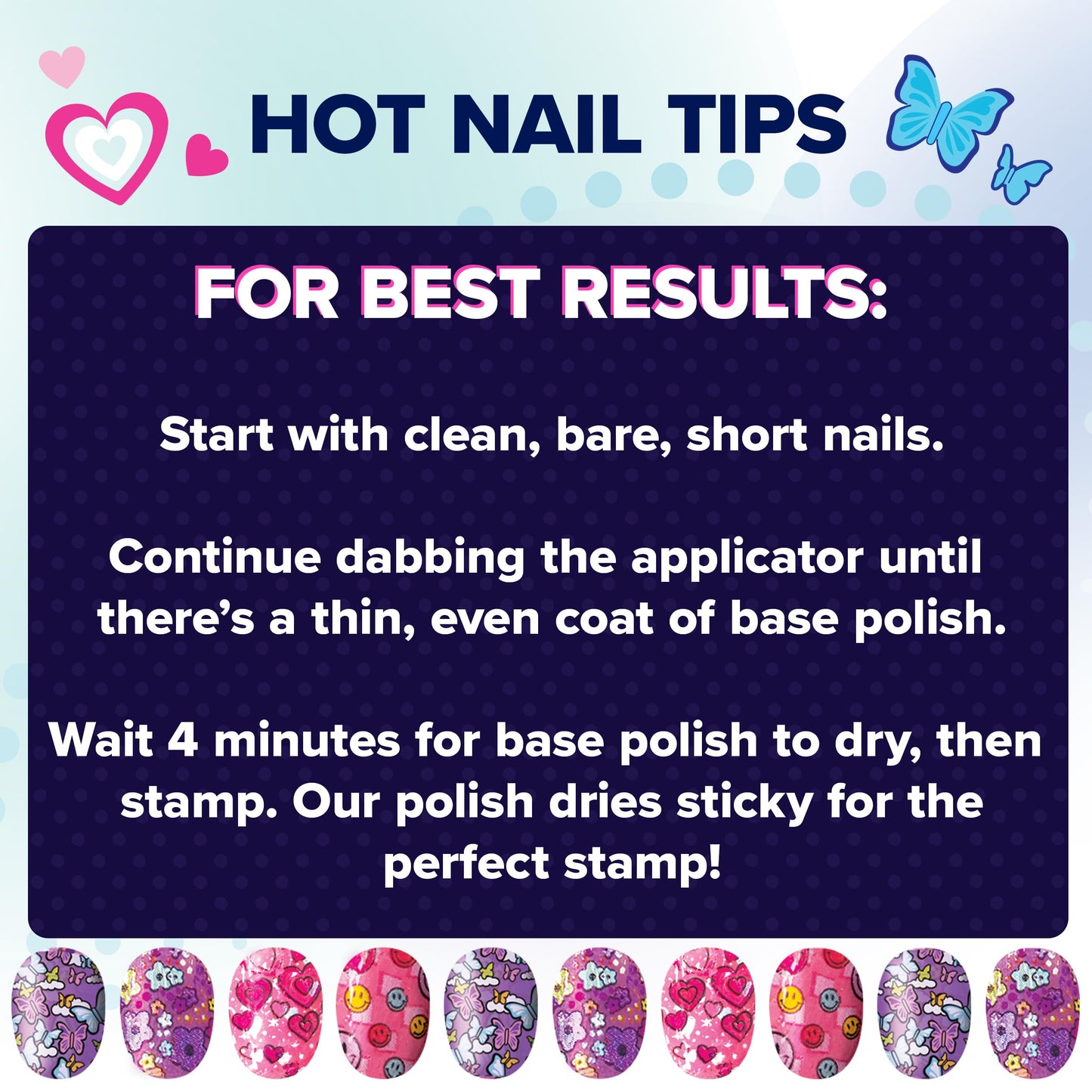Cool Maker, GO Glam Studio Nail Kit, Style 200 Nails, 4 Designs, 2 Polish Applicators & Mask (Packaging May Vary), Arts and Crafts for Ages 7 and up