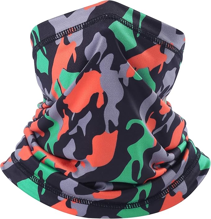 UV Protection Cooling Neck Gaiter Face Mask Scarf for Men - Windproof Neck Cover Bandana Neck Warmer Mask