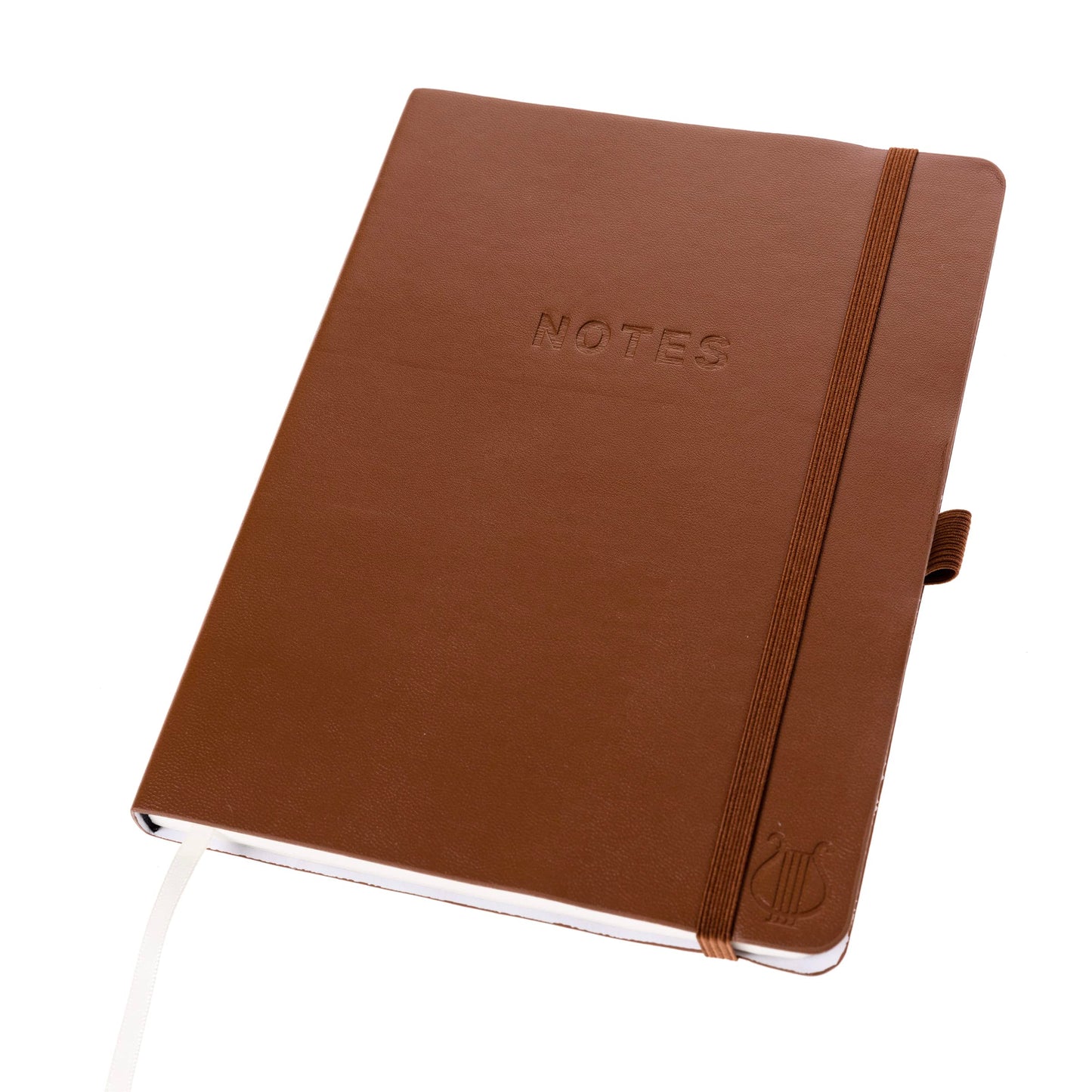 Graphique Apollo Vegan Leather Journal | Hardcover Notebook | 192 Lined Pages | Inner Pocket, Pen Loop, Elastic Closure | Work, Diary, Notes | 6” x 8”