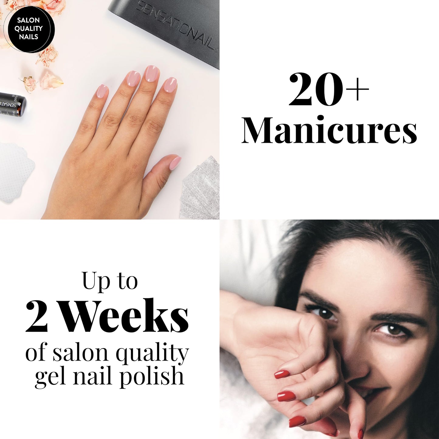 Sensationail Gel Nail Polish Color Kit, UV Everyday Multicolor Gel Nail Colors, Salon Quality, High Shine, Glossy Finish, Durable & Fast-Curing, Long Lasting, 10 Piece Giftable Set