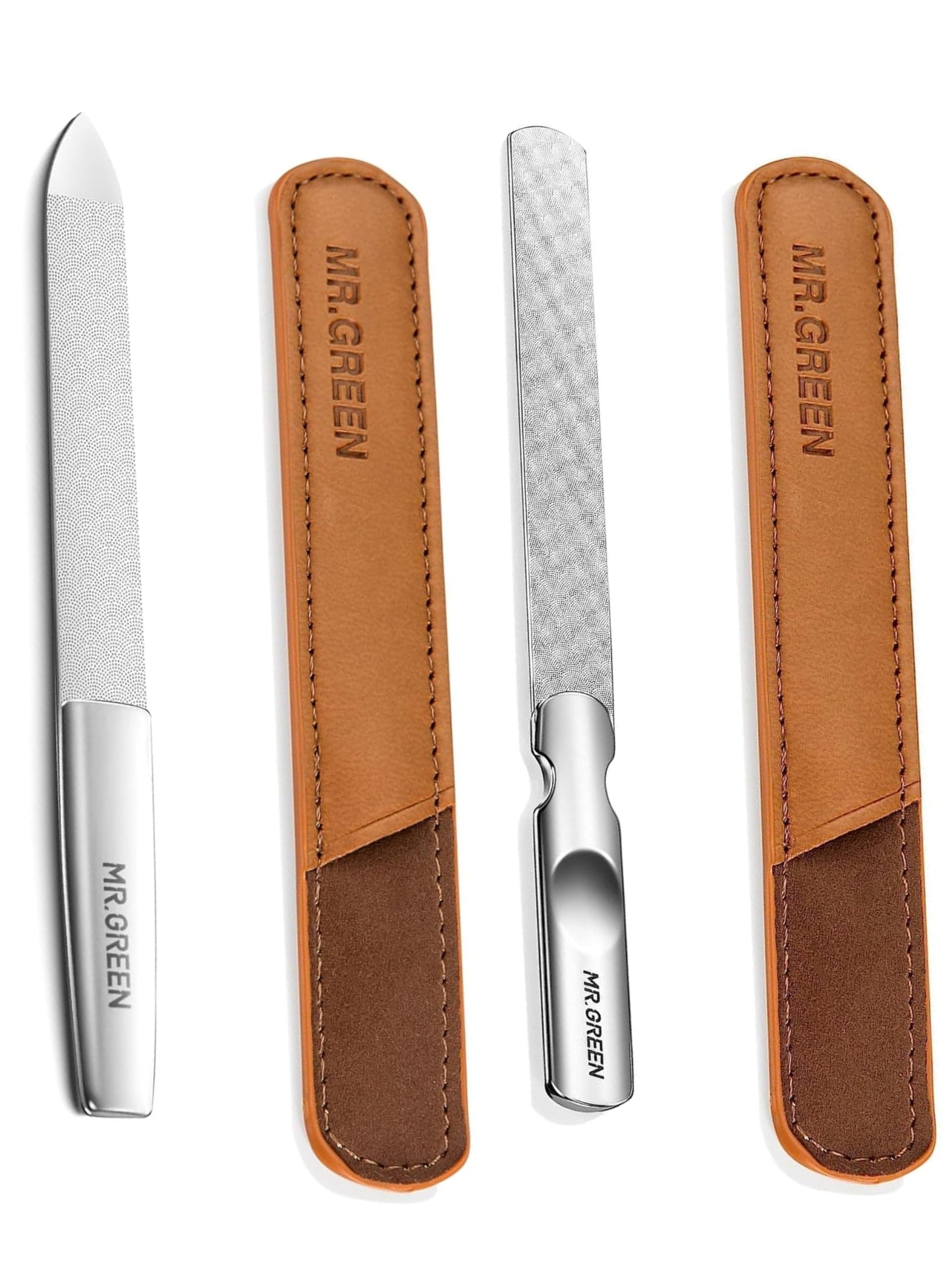 Large Stainless Steel Nail File with Medium Pointed Stainless Steel Nail File