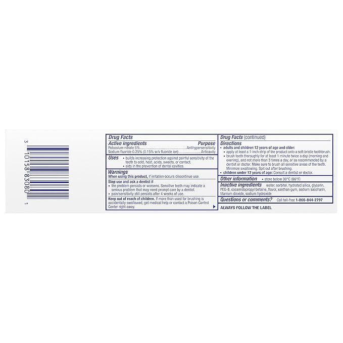 Sensodyne Pronamel Fresh Breath Enamel Toothpaste for Sensitive Teeth and Cavity Protection, Fresh Wave - 4 oz (4 Pack)