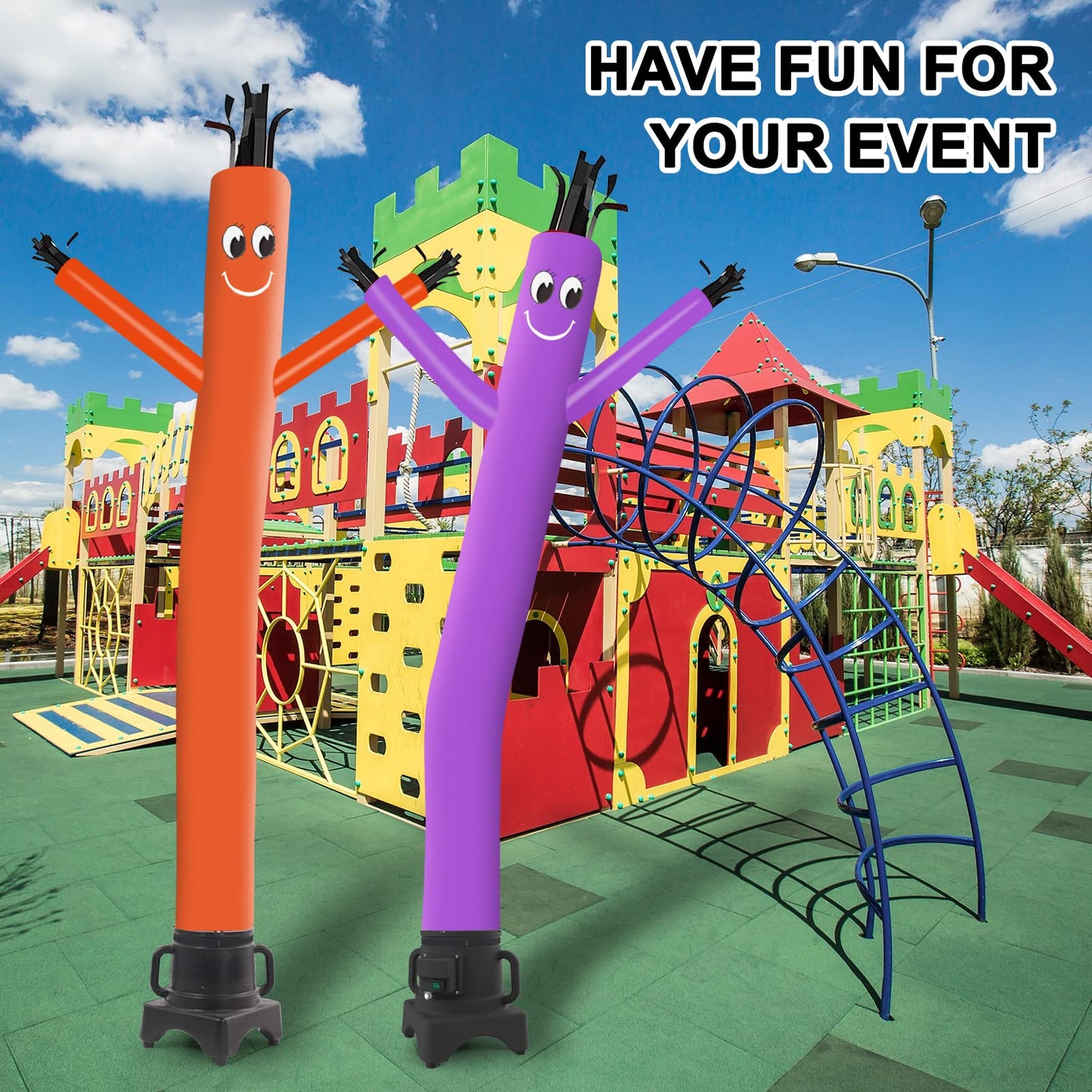 MOUNTO 8FT Fly Puppet Dancer with 1/3hp Blower Complete Set (Orange)
