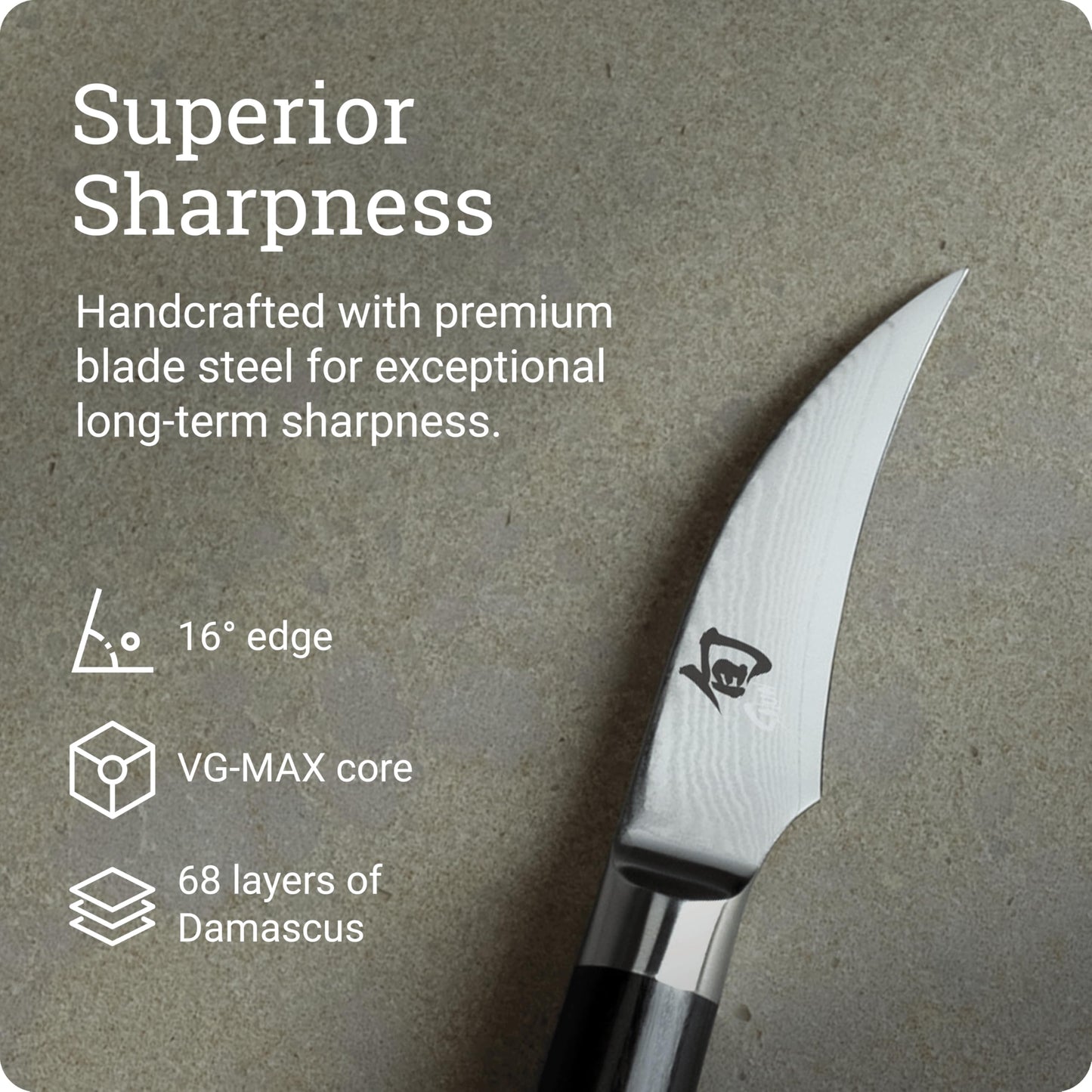 Shun Classic 2 1/2" Bird's Beak Knife