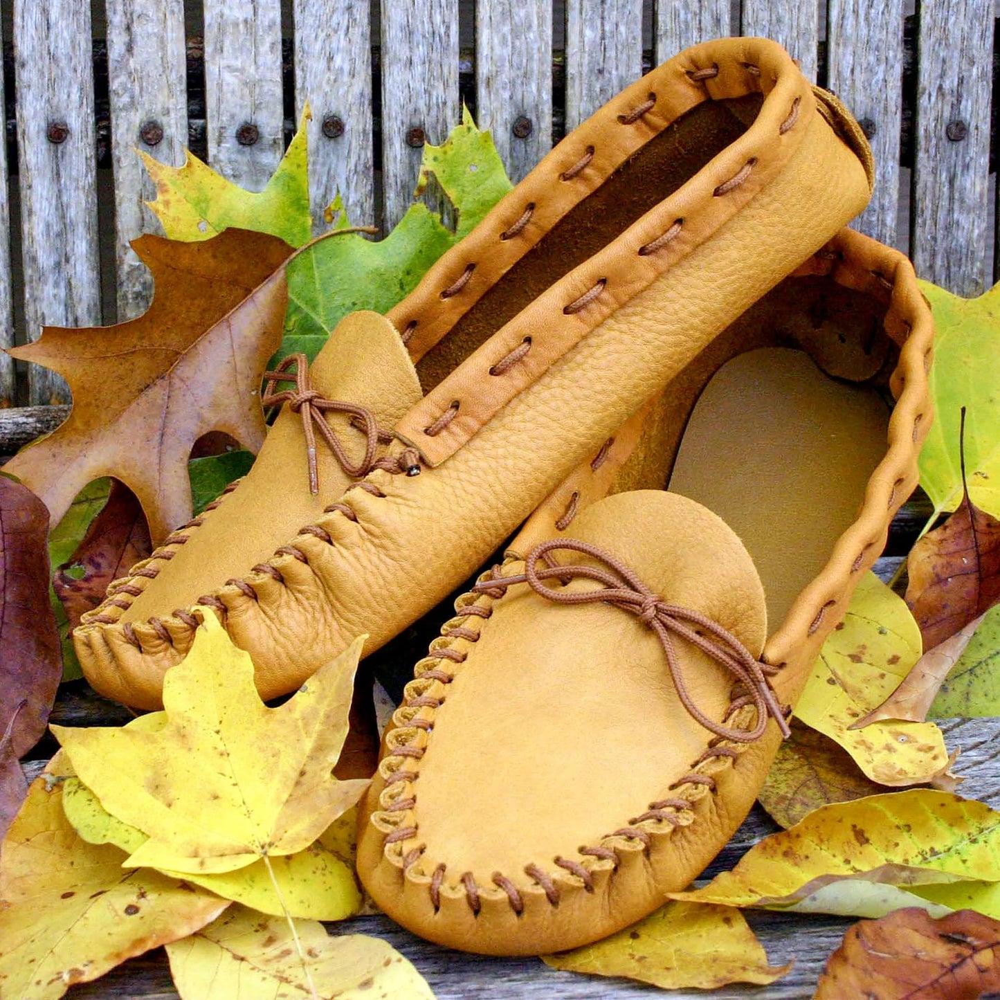 Realeather C4604-03 Adult Moccasin Leathercraft Kit, Size 8-9, Golden Tan, 1-Pair