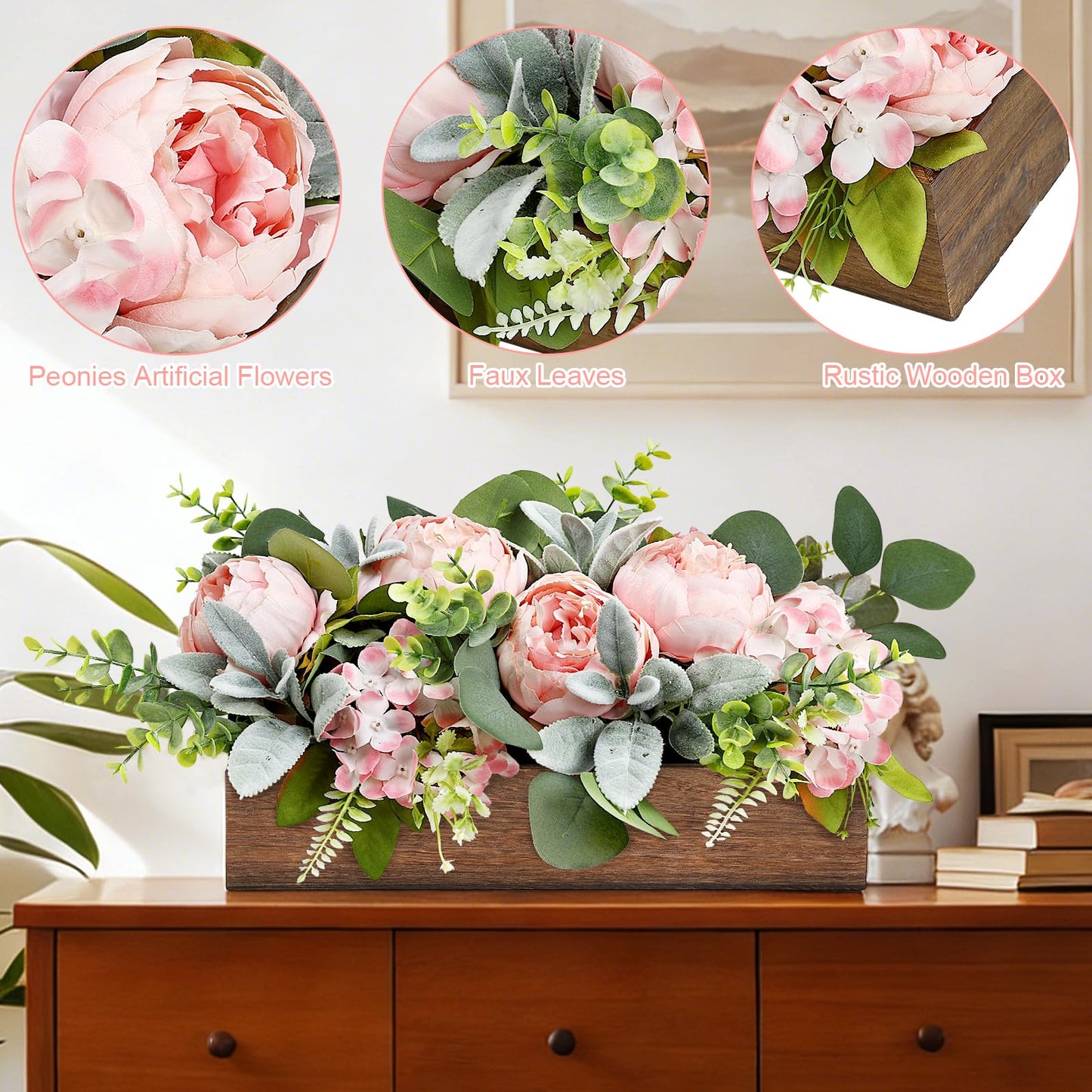 Scawim Pre-Made Flower Table Centerpieces