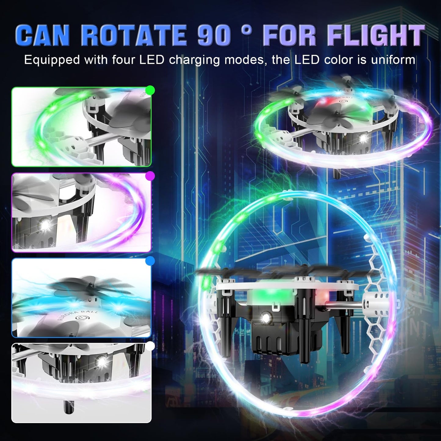Drones for Kids, 2025 Mini RC Drone Quadcopter Drones with 360 Degree Flip, 90 Degree Surround Flight, 8-12 Years Old Kids Ideal Gift Toys