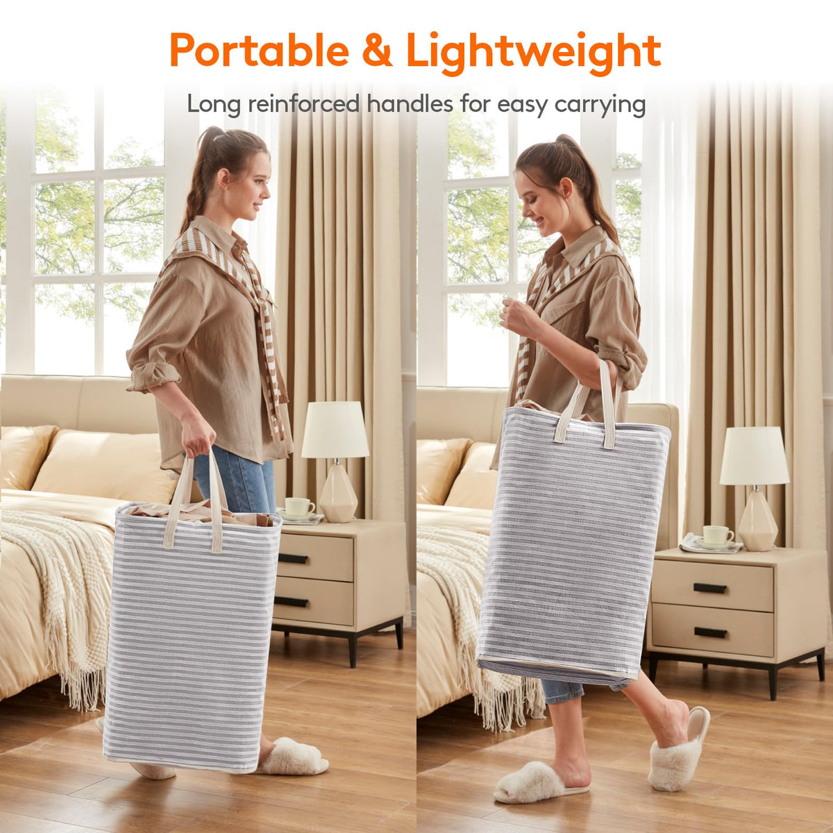 2 Pack Laundry Basket 65L Each (2 Count)