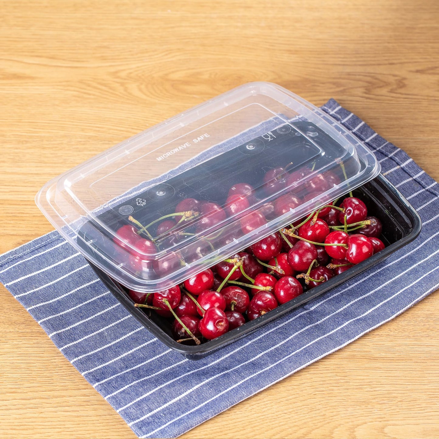 plaspapier Professional 32 oz Meal Prep Containers - 50 Pack (100 Pcs) with Lids, Leakproof, Microwave/Freezer/Dishwasher Safe - Bulk Hexagon Food Storage