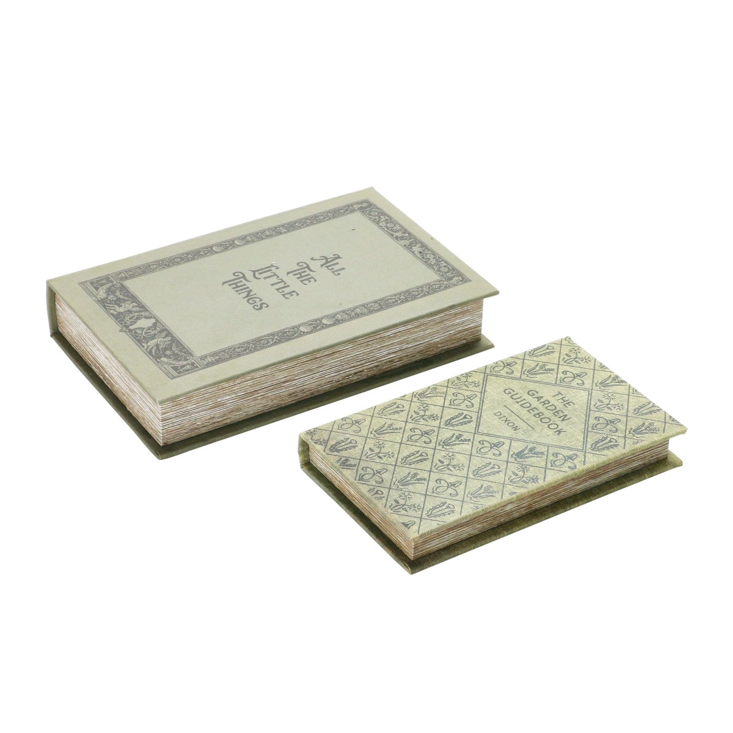 MDF & Canvas Book Storage Boxes, Set of 2 All The Little Things