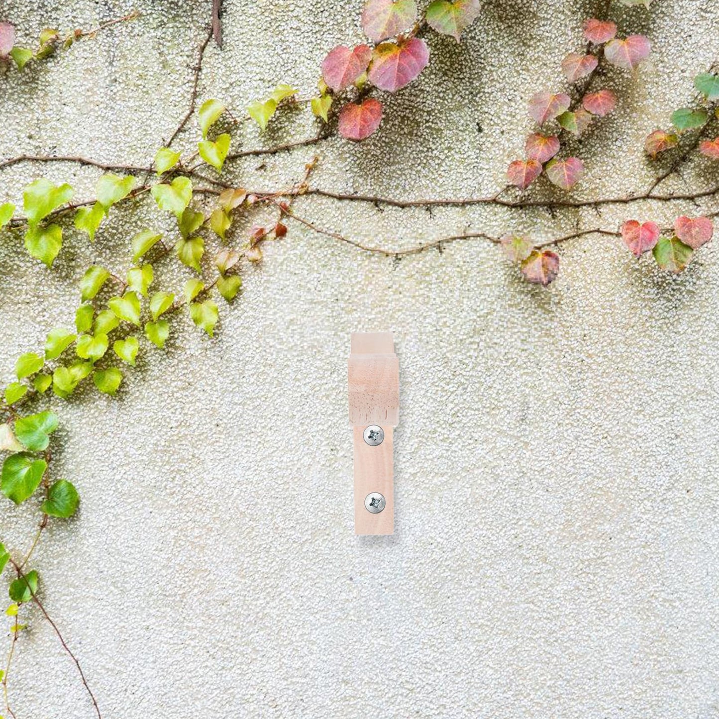 CIYODO 2pcs Wall-Mounted Plant Hanger Hooks for Indoor Outdoor Flower Pots, Wooden Hanging Brackets for Lanterns Wind Chimes Garden Decoration