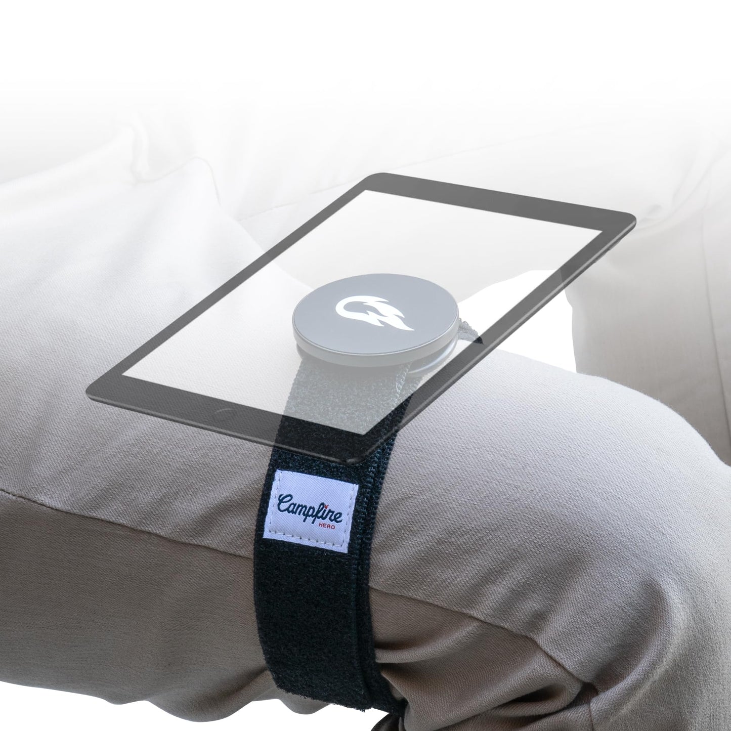 Campfire Hero Magnetic Thigh Mount for iPad mini & Phone | Hands-Free Holder for Pilots, Guitar Players & Multitaskers | Quick Access Kneeboard Alternative
