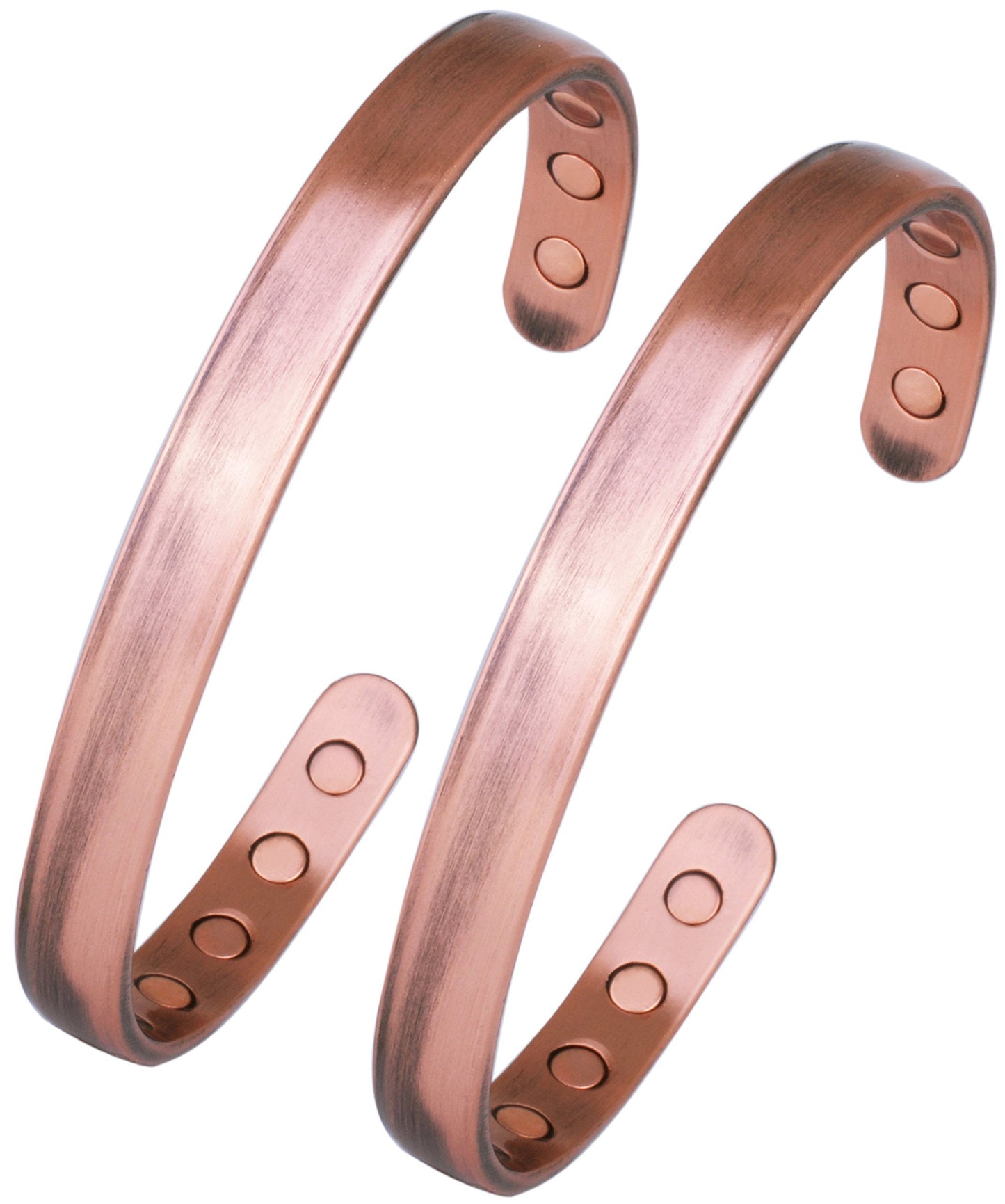 Smarter LifeStyle Elegant Copper Magnetic Bracelets (2 Pack) for Women and Men, Copper Jewelry