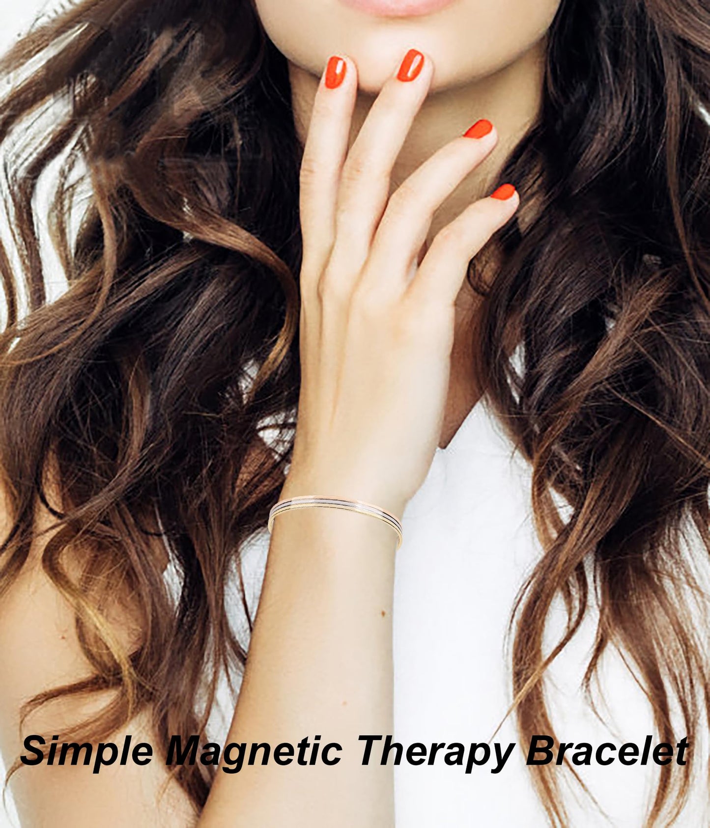 UtenoTureH Magnetic Copper Bracelet for Women for Arthritis, Pure Copper Adjustable Bracelets with 3500 Gauss Magnet ((C006SGR))