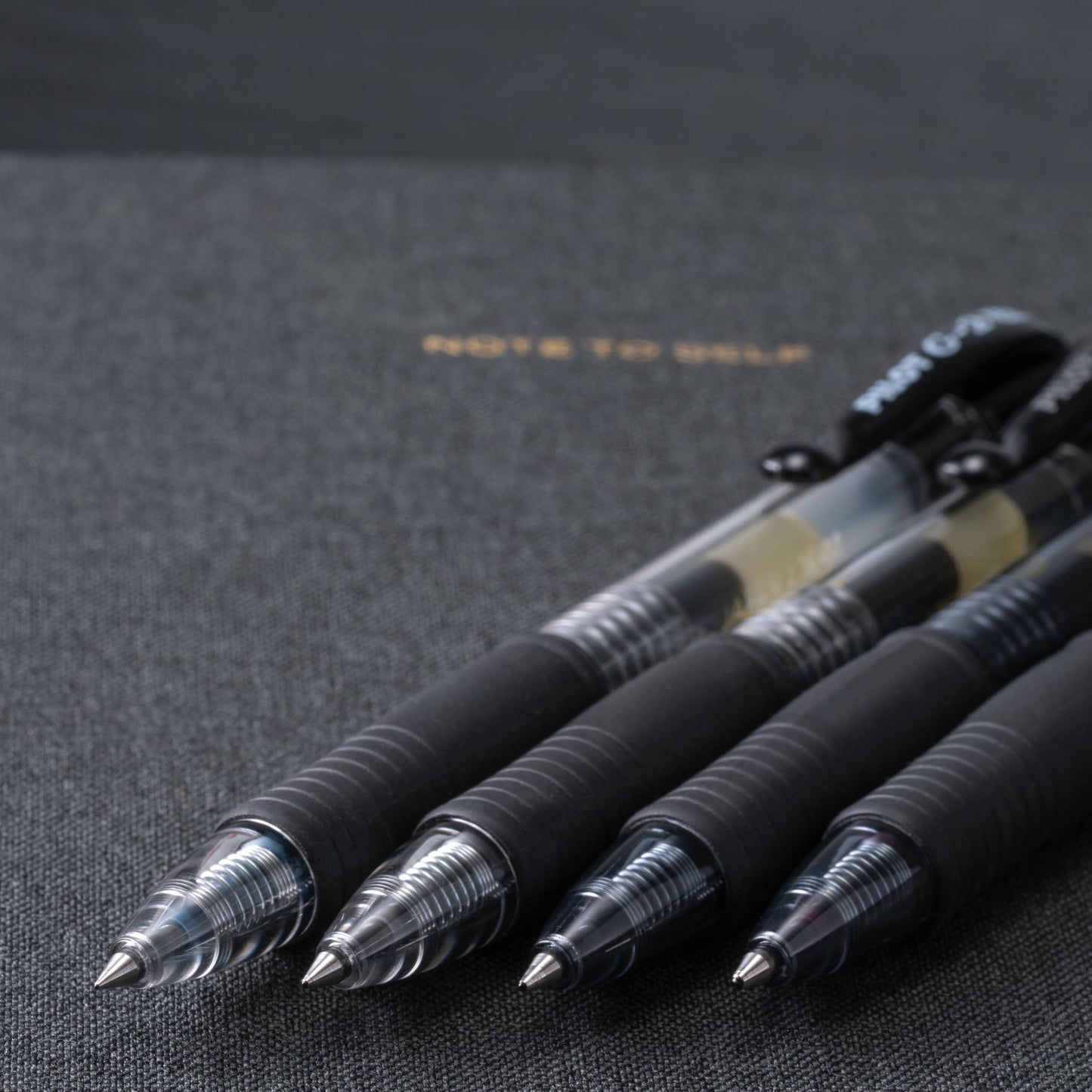 Pilot G2 Premium Gel Pens, Black Pens, Fine Point 0.7 mm, Tub of 48, Black