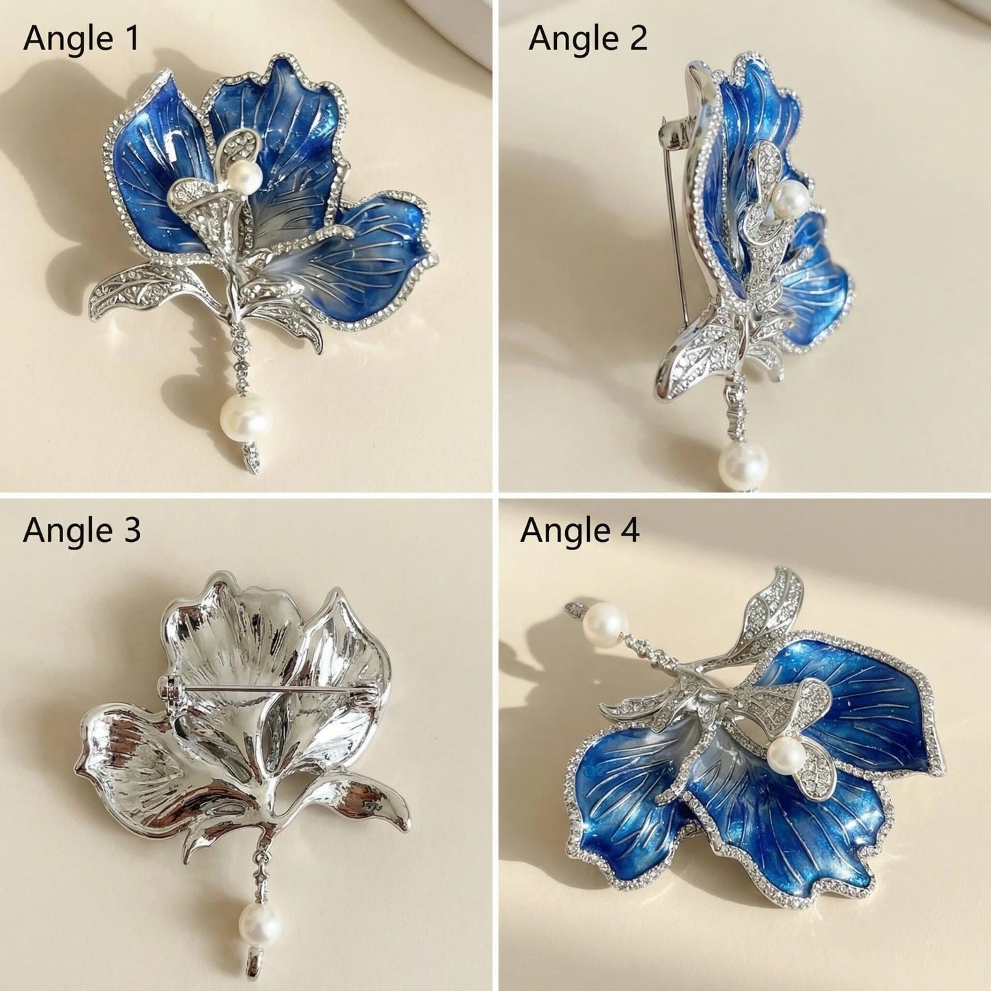Brooch Pin - Gold Plated | Ideal Gift for Mom & Wife on Thanksgiving Day, Birthdays & Weddings (Magnolia)