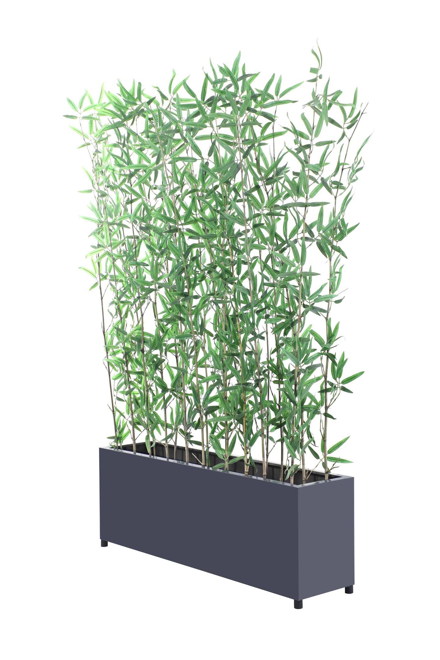 AGPL Multiprupose Stainless Steel Flower Pot Rectangular Solid Base Planter (Gray)
