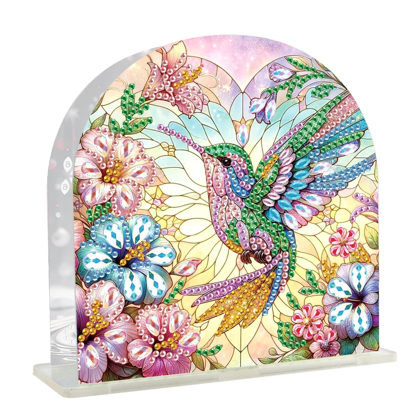 JZHYOAN Parrot Diamond Art Napkin Holder, Kitchen Napkin Holder with Upright Storage, DIY Diamond Art Decorative Dispenser for Kitchen, Bathroom, Dining for Desktop Holder Organizer