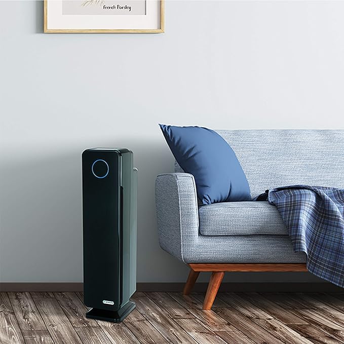 Germ Guardian True HEPA Filter Air Purifier with UV Light Sanitizer, Eliminates Germs, Filters Allergies, Pollen, Smoke, Dust, Pet Dander,Mold,Odors,Quiet 28in 3-in-1 Air Purifier for Home AC5300B2PK