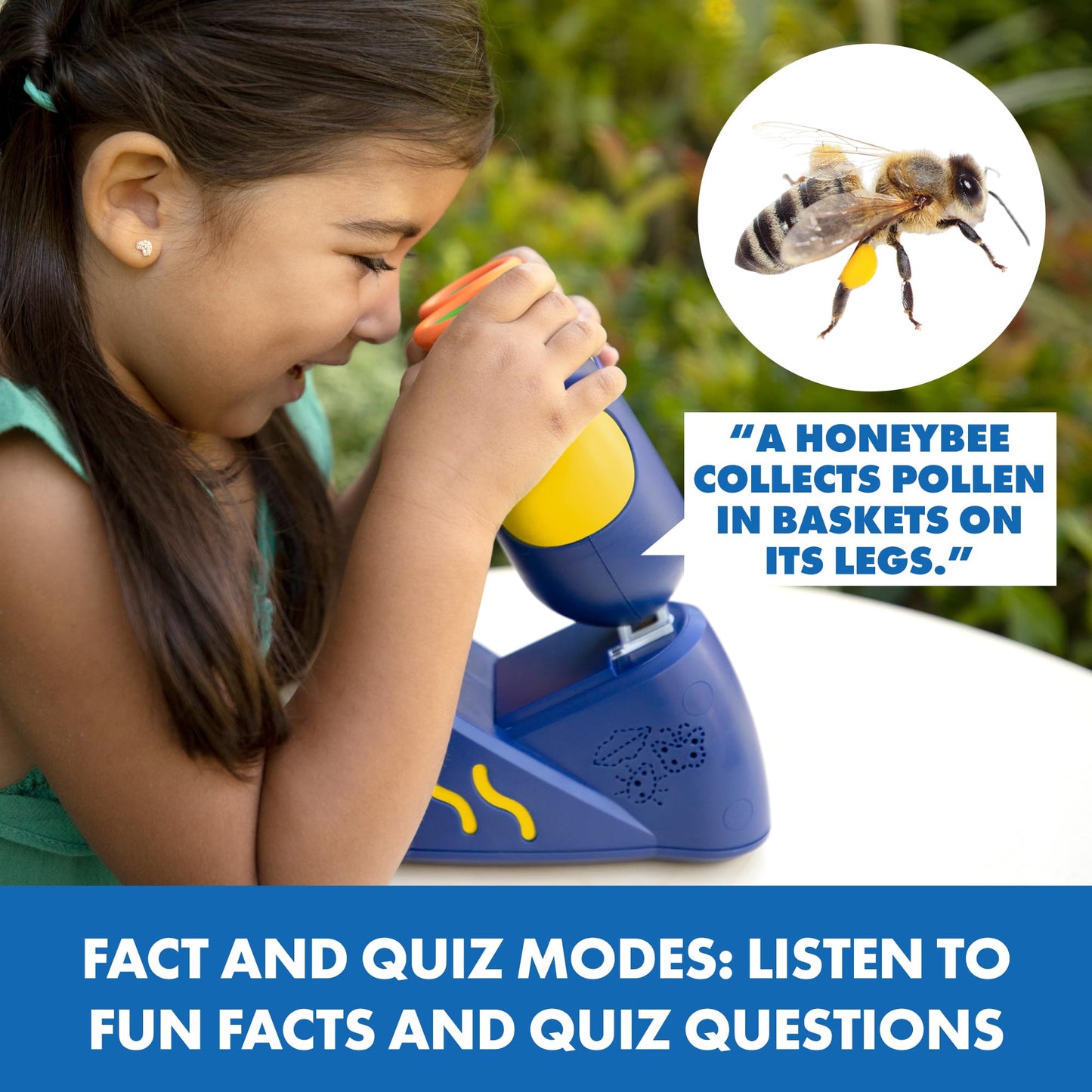 Educational Insights GeoSafari Talking Microscope - Kids Microscope Toy Featuring Bindi Irwin, Interactive STEM Toys and Science Kits for Kids 3-5, Preschool Science for Toddlers
