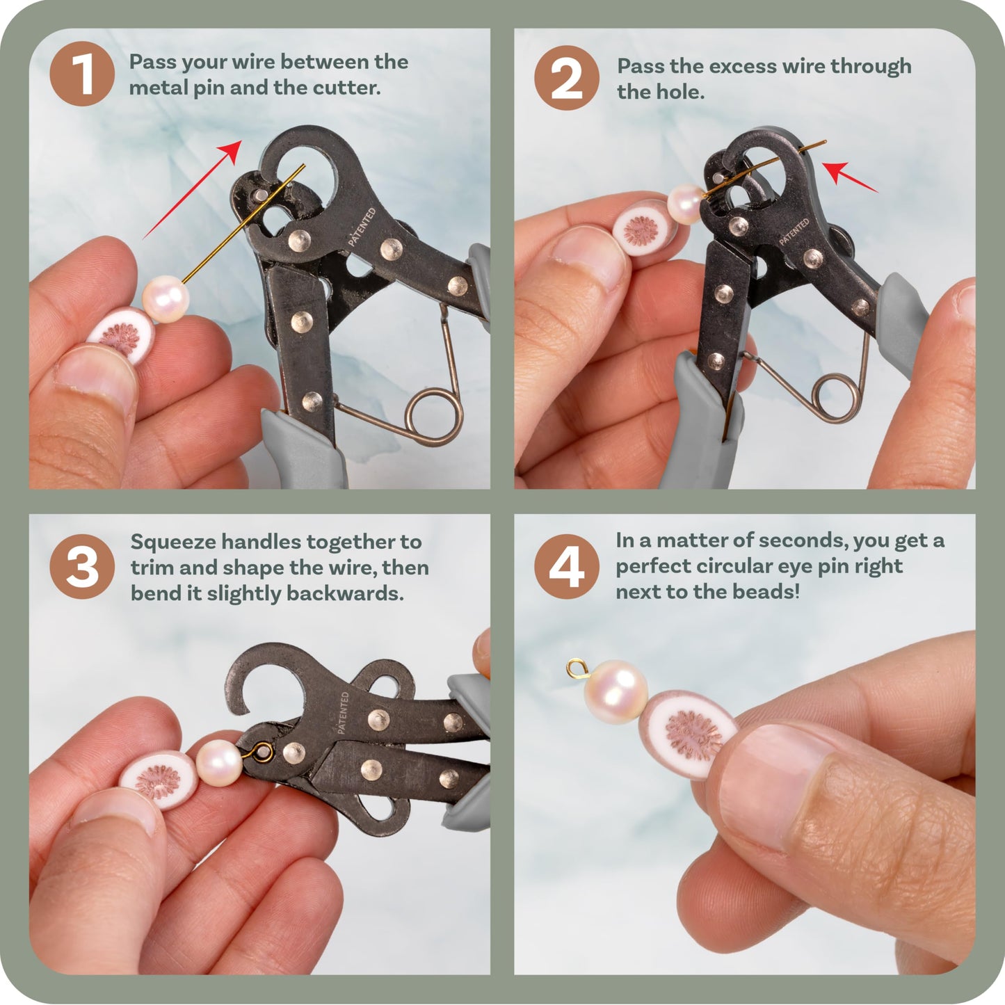 The Beadsmith Original One Step Looper – Create and Trim Consistent 1.5 mm Loops for Jewelry Making, Use With 24-18g Craft Wire (Patented)