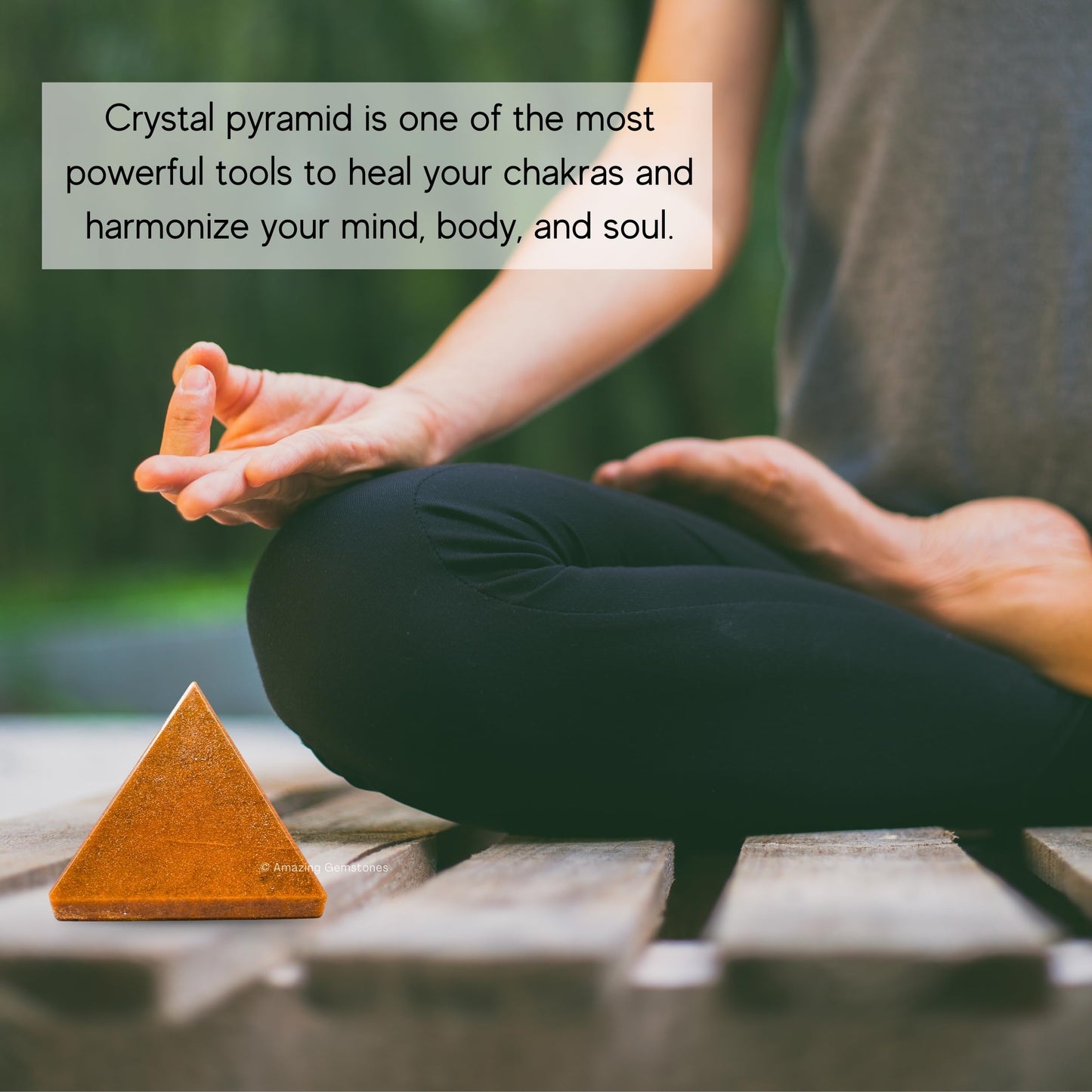 Amazing Gemstone Yellow Jasper Pyramid Crystal Healing Stones - 1.5" Great Pyramid Figurine of Natural Stone Pyramid for Meditation, Reiki, Chakra Balancing and Crystal Pyramids Grid