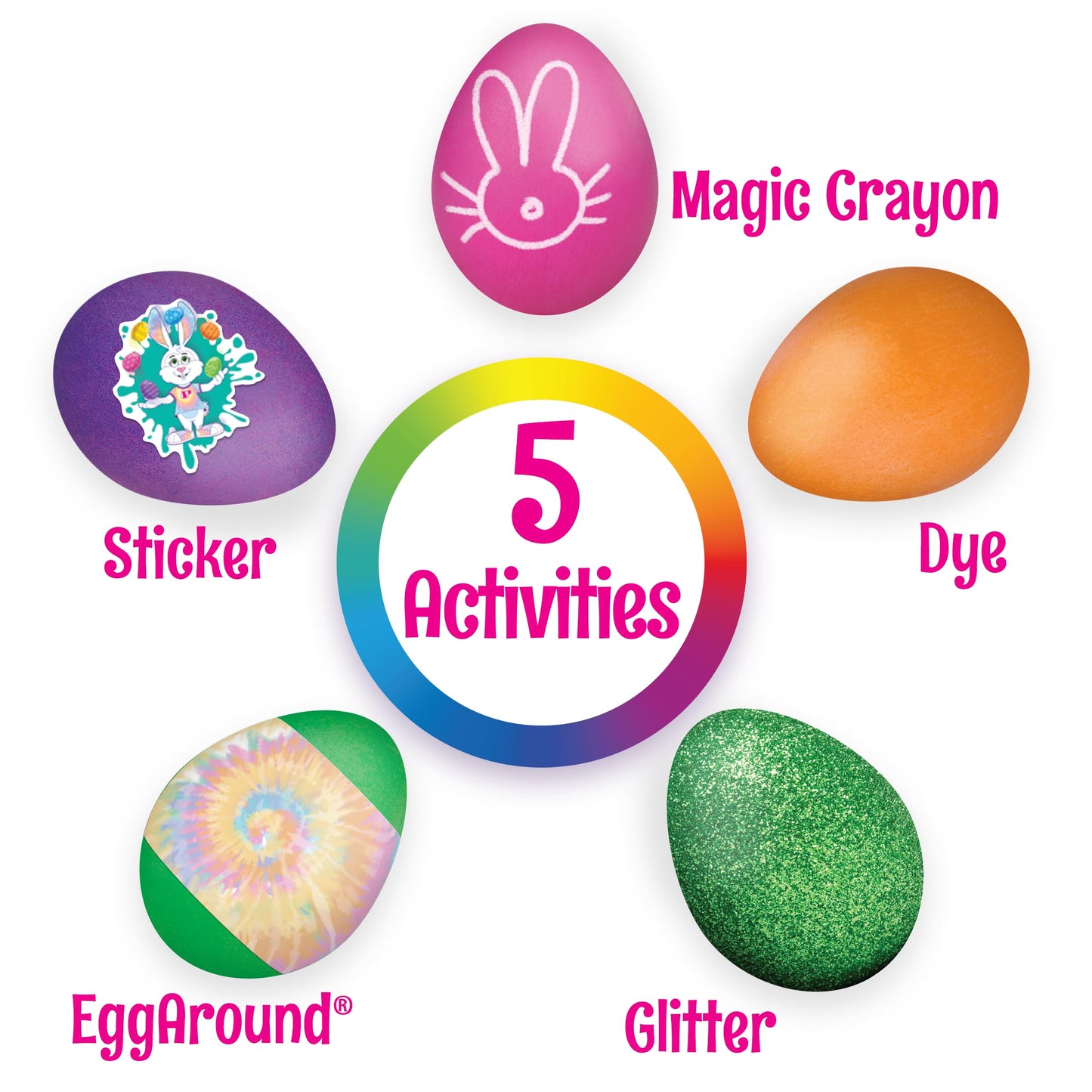 PAAS Easter Egg Decorating Bundle, Includes 1 Deluxe Kit, 1 Neon Egg Dying Kit, and PAAS Whiskers for Easy Egg Dying, Food Safe Dye for Family Easter Activity (3 Piece Bundle)