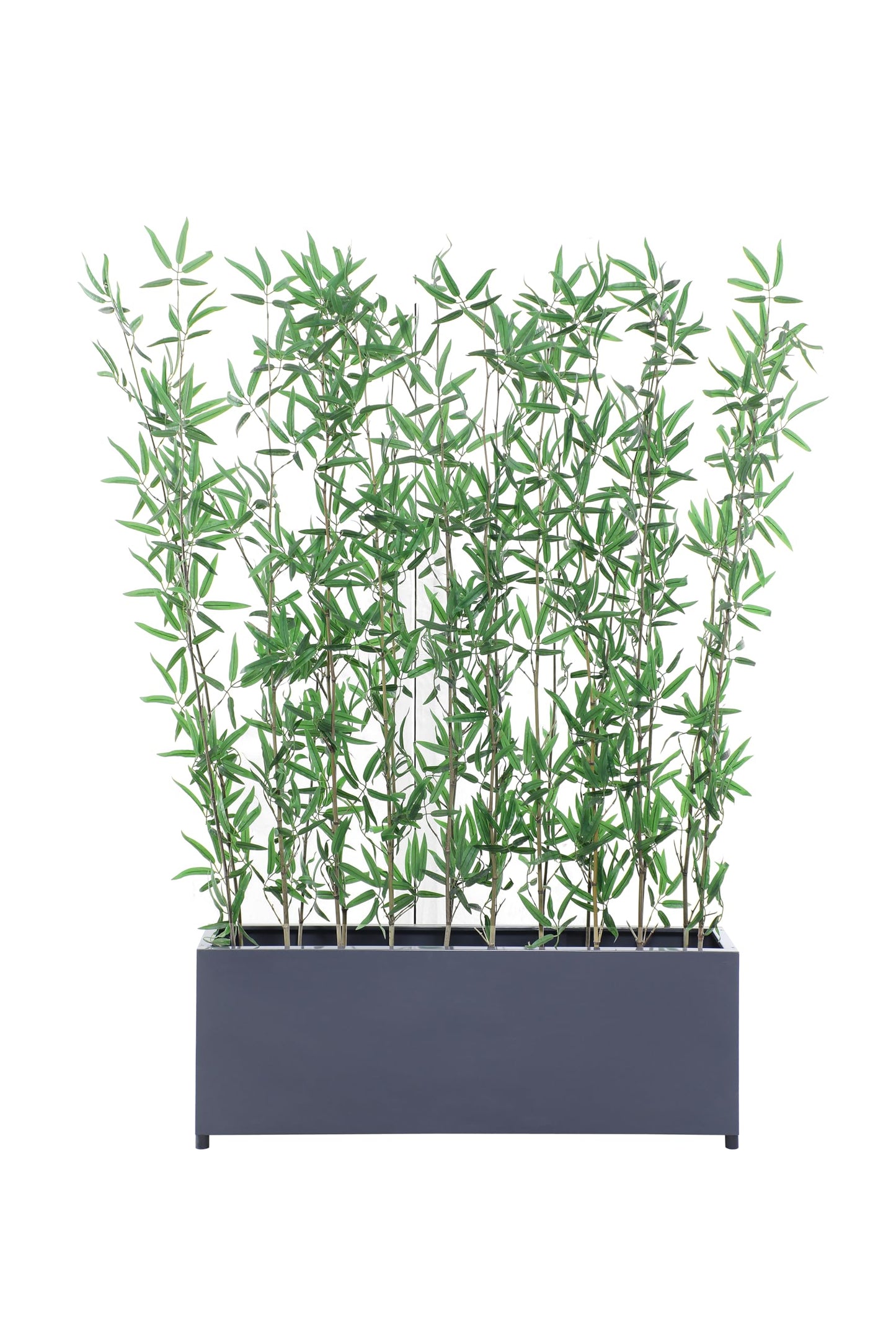 AGPL Multiprupose Stainless Steel Flower Pot Rectangular Solid Base Planter (Gray)