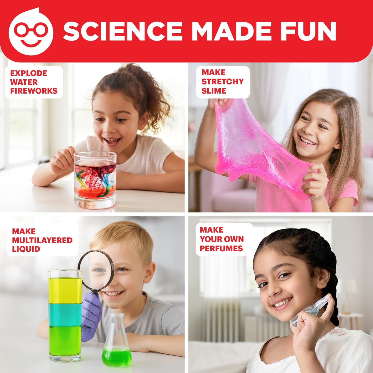 Doctor Jupiter My First Science Kit for Kids Ages 4-5-6-7-8 | Easter, Birthday Gift Ideas for 4+ Year Old Boys & Girls | Toy Stem Kit with 100+ Experiments | Learning & Educational Projects