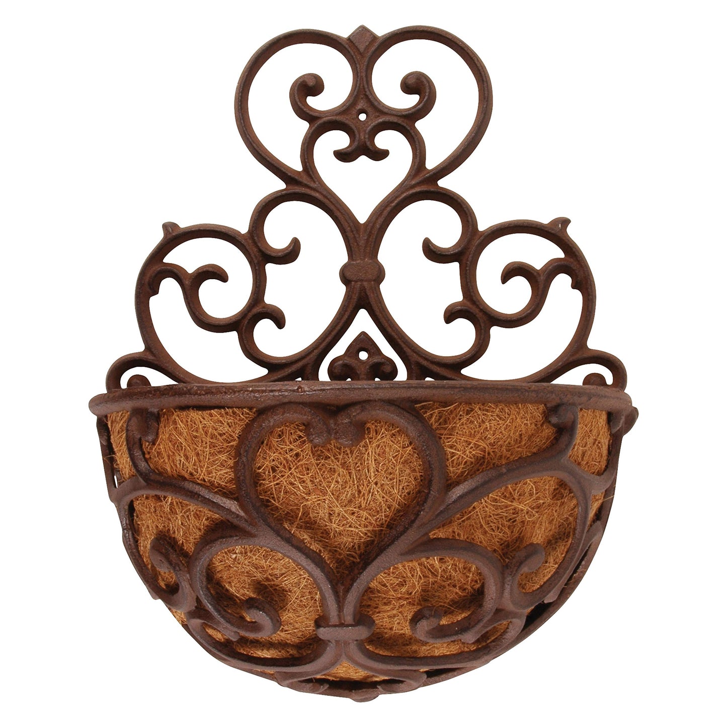 Esschert Design USA BPH51 Half Round Cast Iron Wall Planter