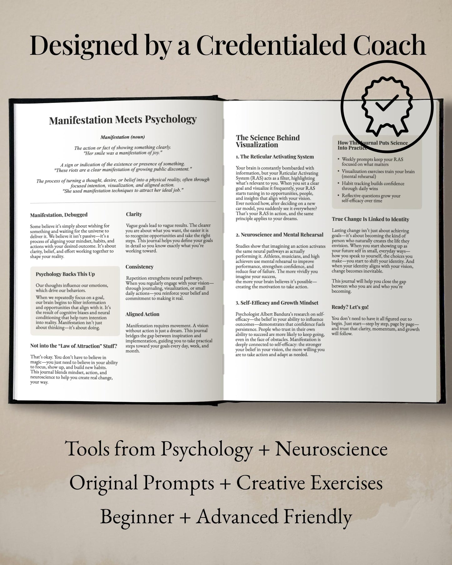 Manifestation Journal – 52-Week Undated Guided Law of Attraction Journal with Prompts, Habit Tracker, Vision Board, Goals & Reflection Tools | for Women & Men | Gift Box + Pen