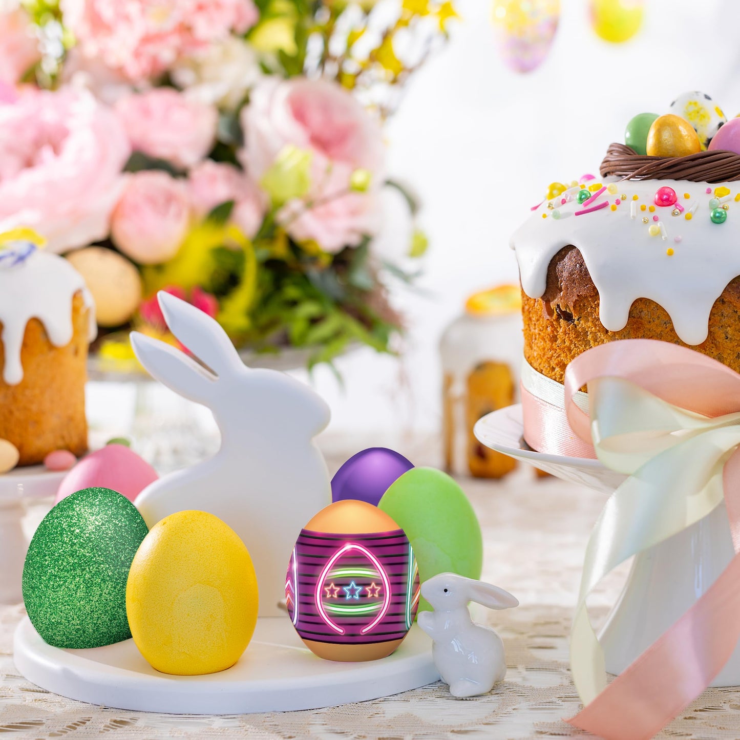 PAAS Easter Egg Decorating Bundle, Includes 1 Deluxe Kit, 1 Neon Egg Dying Kit, and PAAS Whiskers for Easy Egg Dying, Food Safe Dye for Family Easter Activity (3 Piece Bundle)