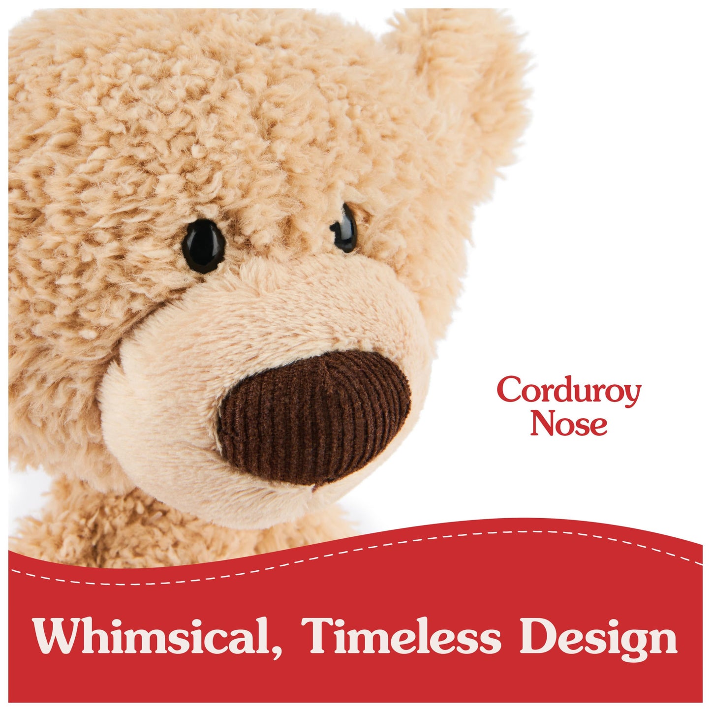 GUND Toothpick Classic Teddy Bear, Premium Stuffed Animal for Ages 1 and Up, Beige, 15”