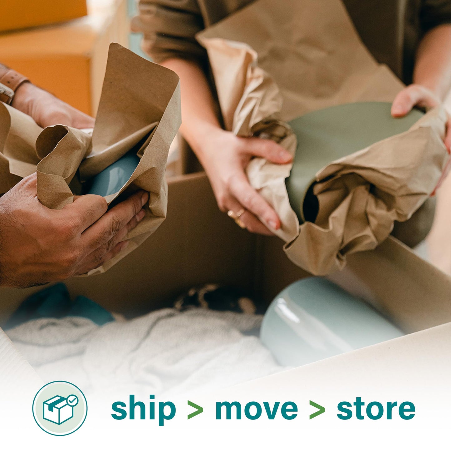 Elementree Brown Packing Paper Sheets for Moving & Shipping - 1500 Count (1375 Feet) - 14.5" x 11" Sheet Size - Sustainable Void Fill Packaging Made in the USA - Kraft Paper Thickness (00919)