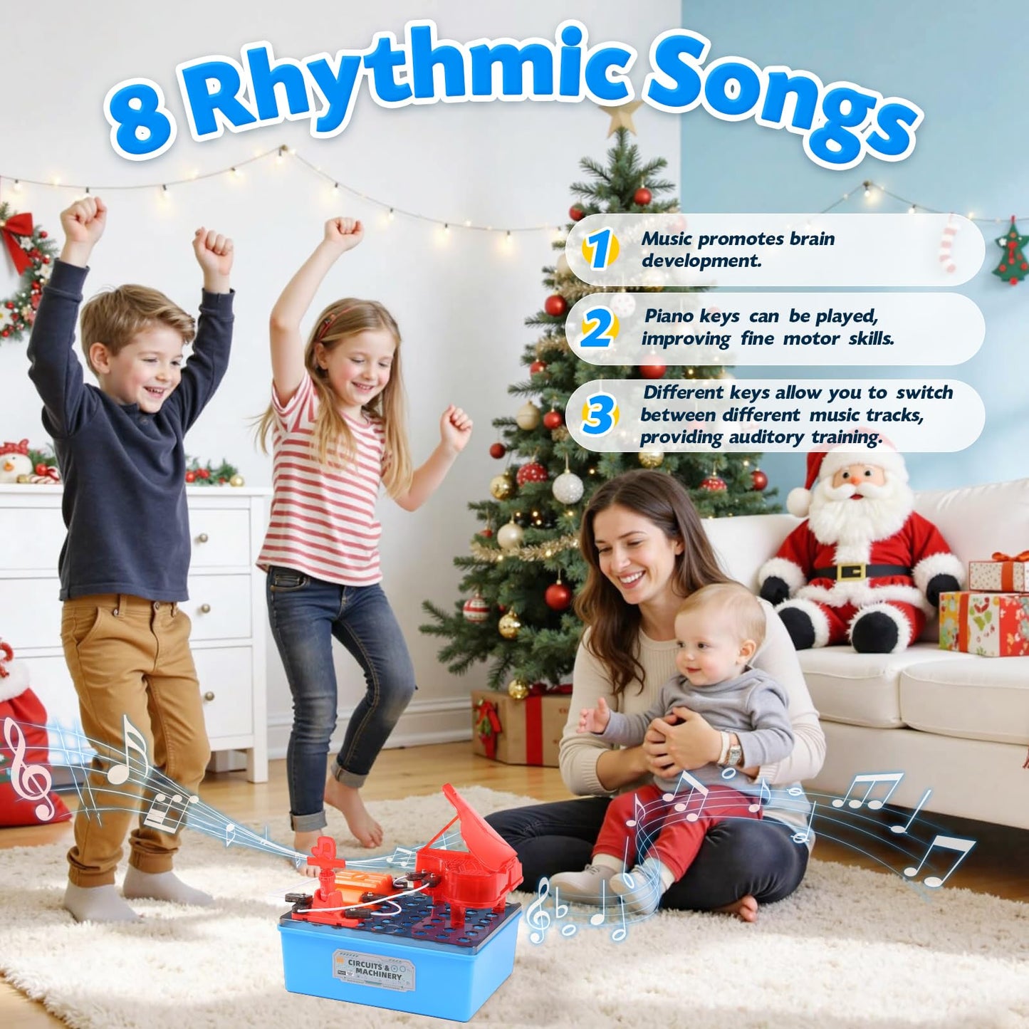 Science Kits for Kids, Children's STEM Educational Toy, DIY Circuit Connections, Playable Piano Enlightenment Toy, Educational Fun Toy Gift for Boys and Girls