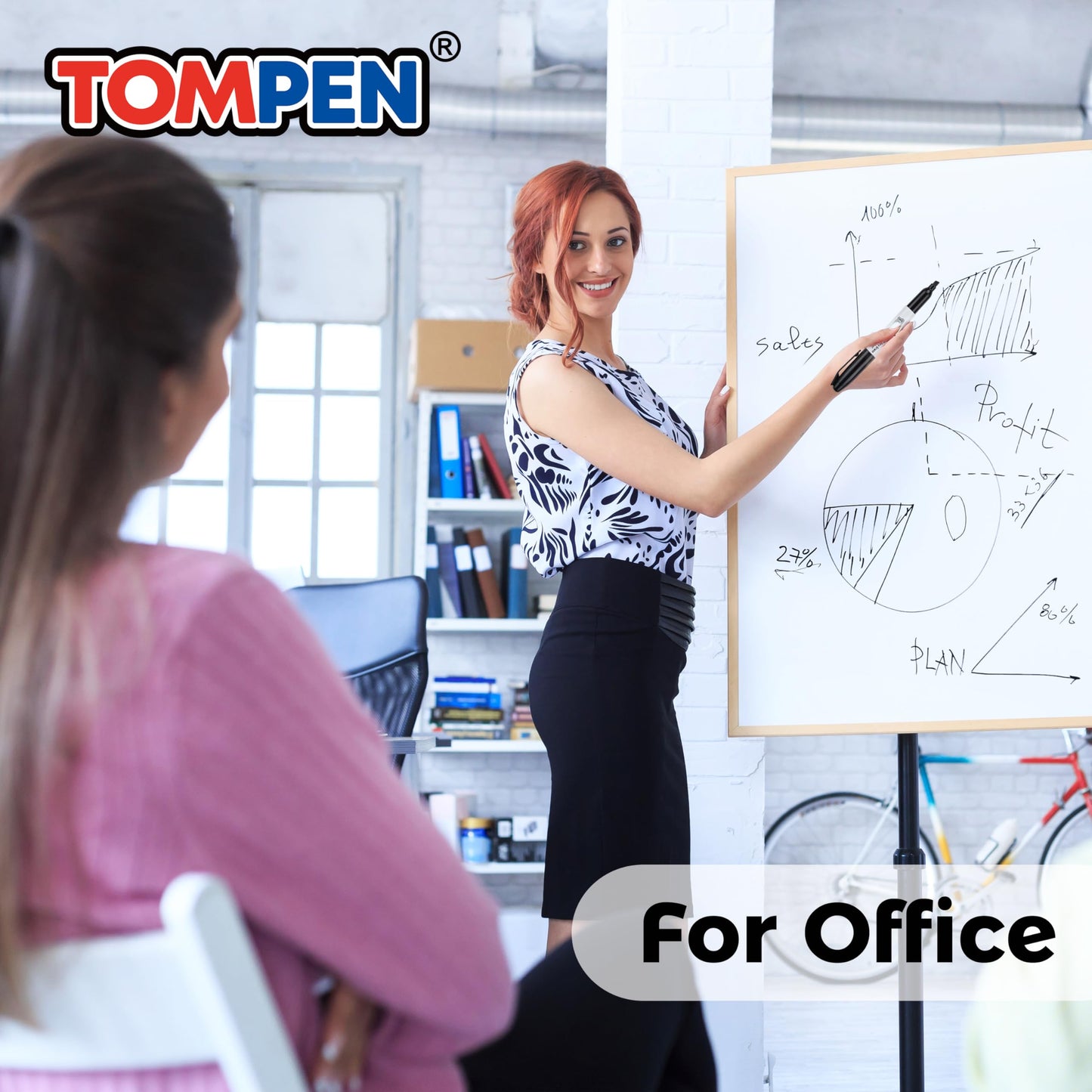 TOMPEN Dry Erase Markers Black,160 Bulk Pack Chisel Tip,Low Odor Quick-Drying Whiteboard Markers for Office Home School Writing Planning