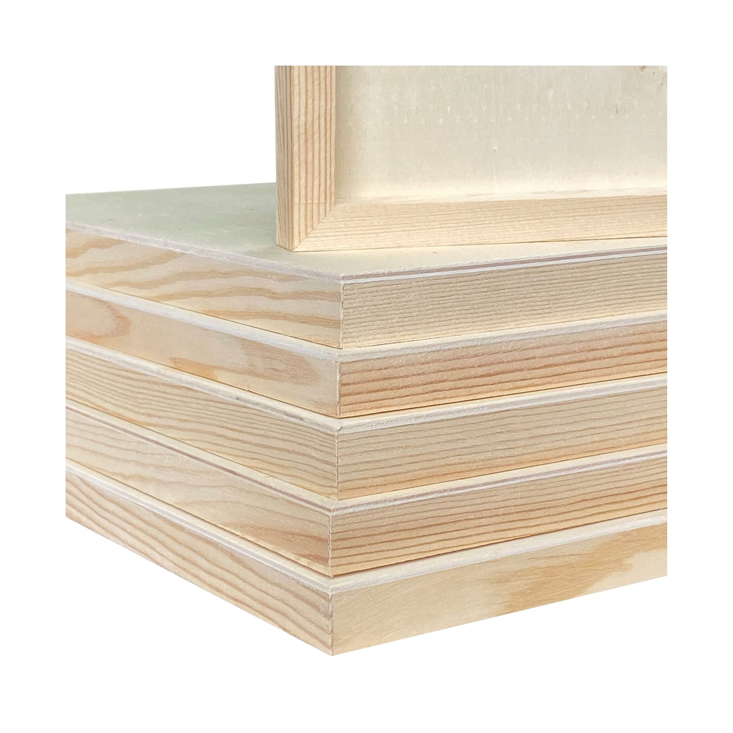9x12 Wood Canvas for Crafts, 6-Pack Framed Wooden Panel Boards for Painting Pouring Crafts
