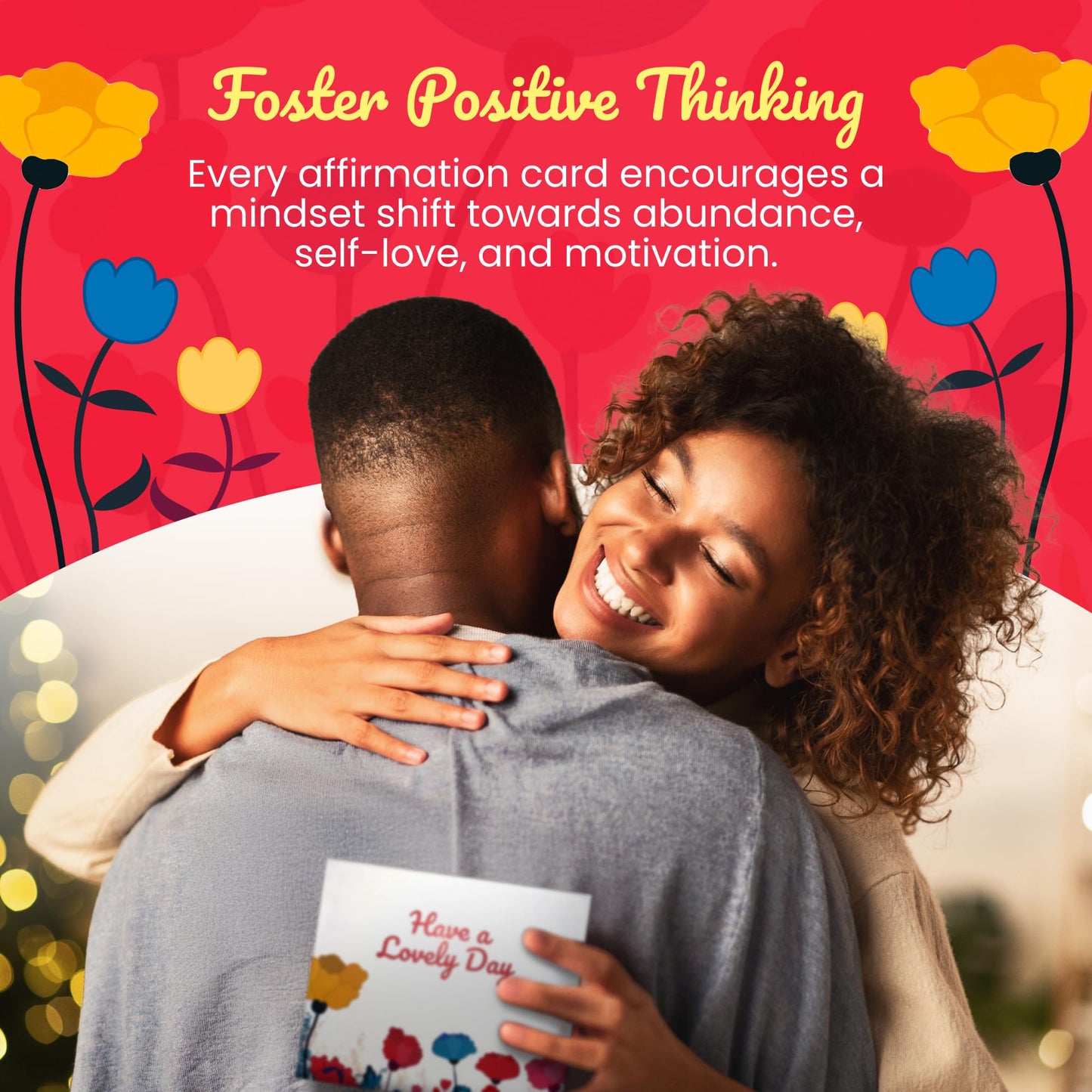 HALD Positive Affirmation Cards with Mindfulness Exercises, Inspirational Tools for Everyone, Motivational Items, Self Care Gifts for Women, Men & the Youth, 60 Transformative Affirmation Cards