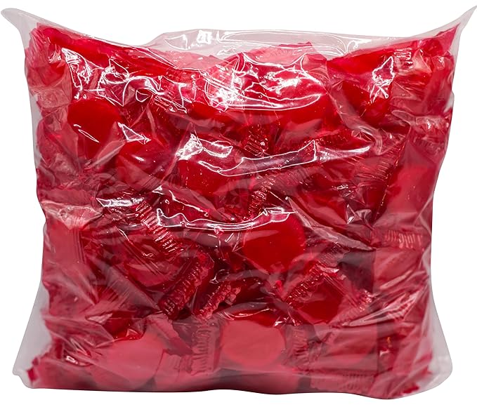 Cinnamon Discs - 100 Count of Sweet Spicy Individually Wrapped Fresh Red Cinnamon Candy