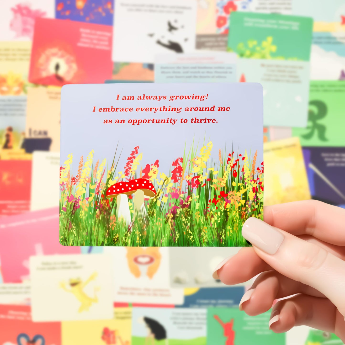 HALD Positive Affirmation Cards with Mindfulness Exercises, Inspirational Tools for Everyone, Motivational Items, Self Care Gifts for Women, Men & the Youth, 60 Transformative Affirmation Cards