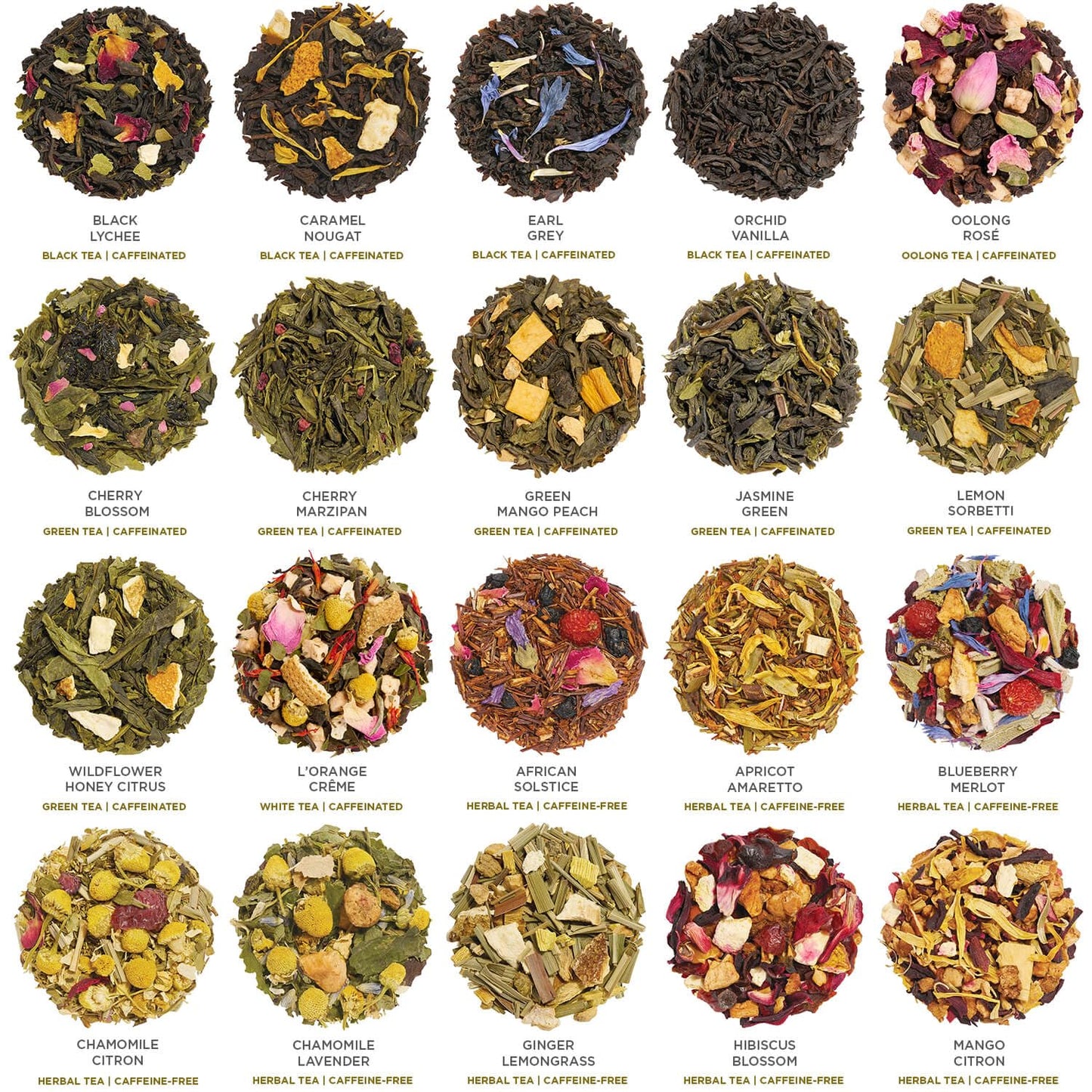 Tea Forte Premium Tea Chest Presentation Box Gift Set Sampler, 40 Count Individually Wrapped Handcrafted Pyramid Tea Infuser Bags, Jubilee