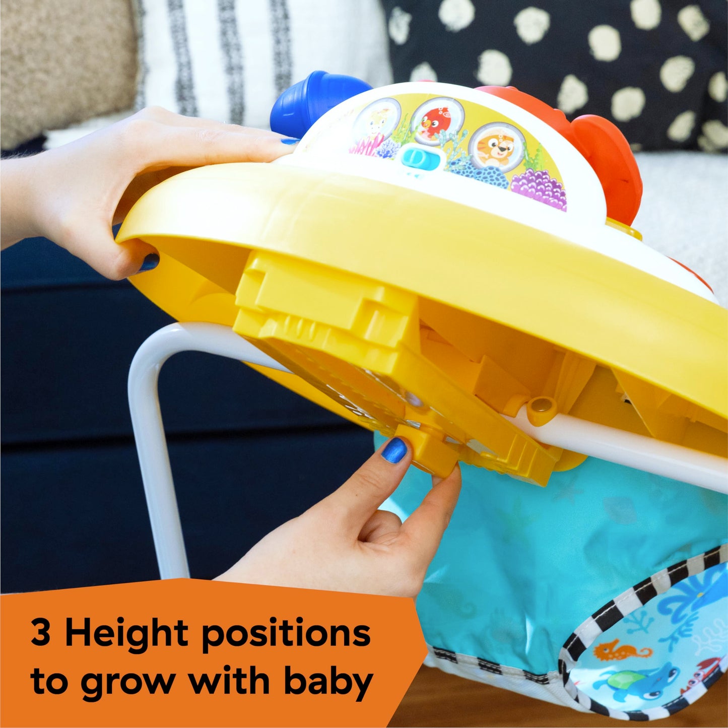 Baby Einstein Ocean Explorers Dive & Discover 3-in-1 Submarine Walker, with Removable Floor-Toy, Ages 6 Months and Up