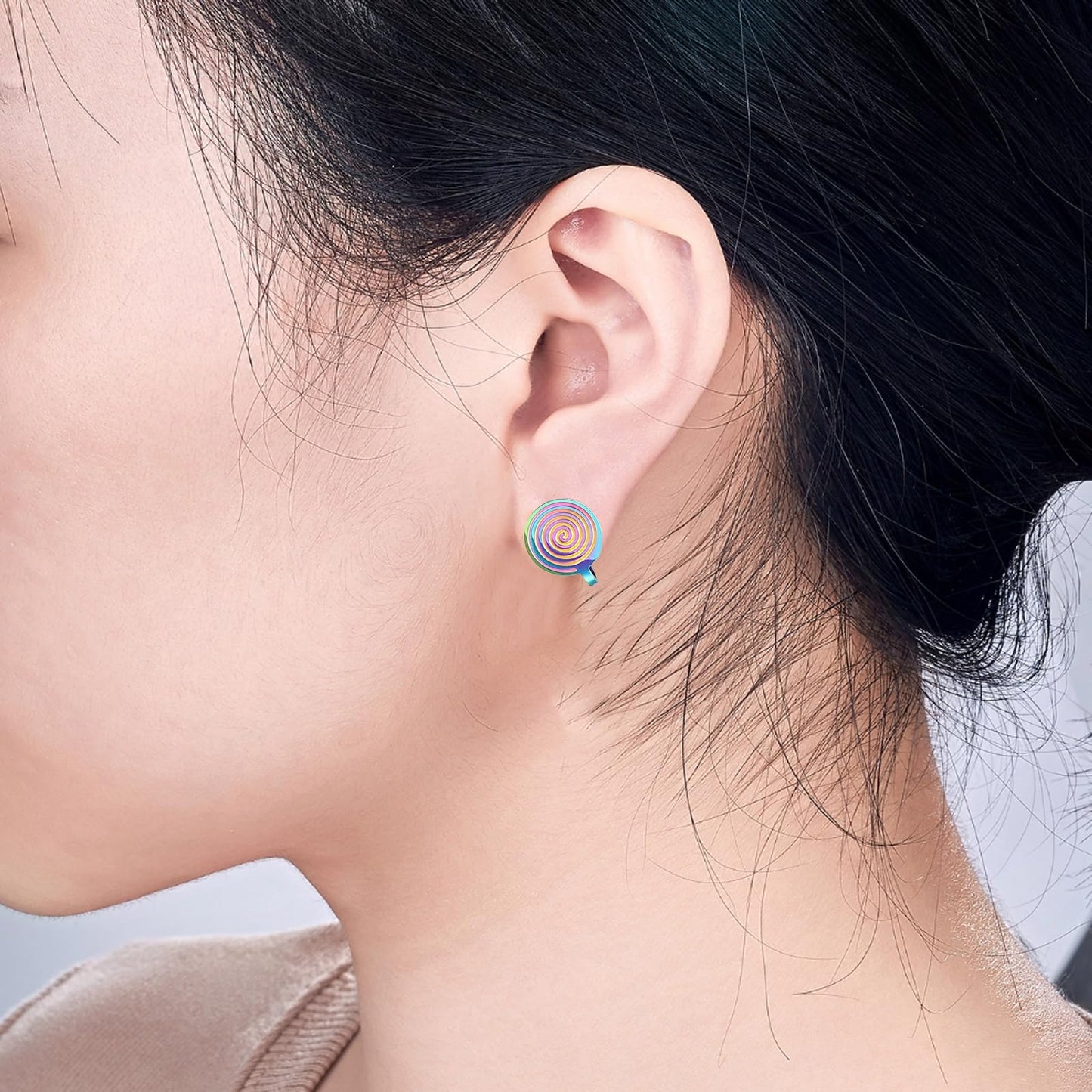 8 Pairs Pressure Earrings for Keloids,Keloid Earrings Pressure Clip,Spiral Compression Earring,Stainless Steel Clip On Earring,Non-Pierced Earring
