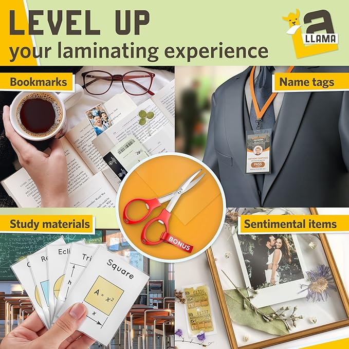 Thermal Laminating Pouches, Matte Finish, 2.6 x 3.9 Inches, 5 Mil Thick, 50 Pack, Suited for Business Card Size Laminating Sheets 2 x 3.5