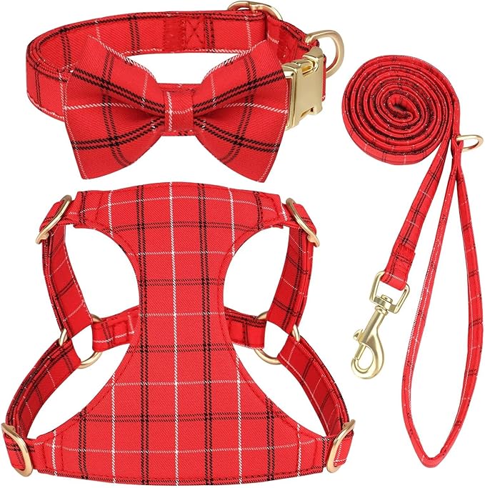 Beirui Cute Extra Small Dog Harness and Leash Set, Gray,XXS,Chest 12-14"